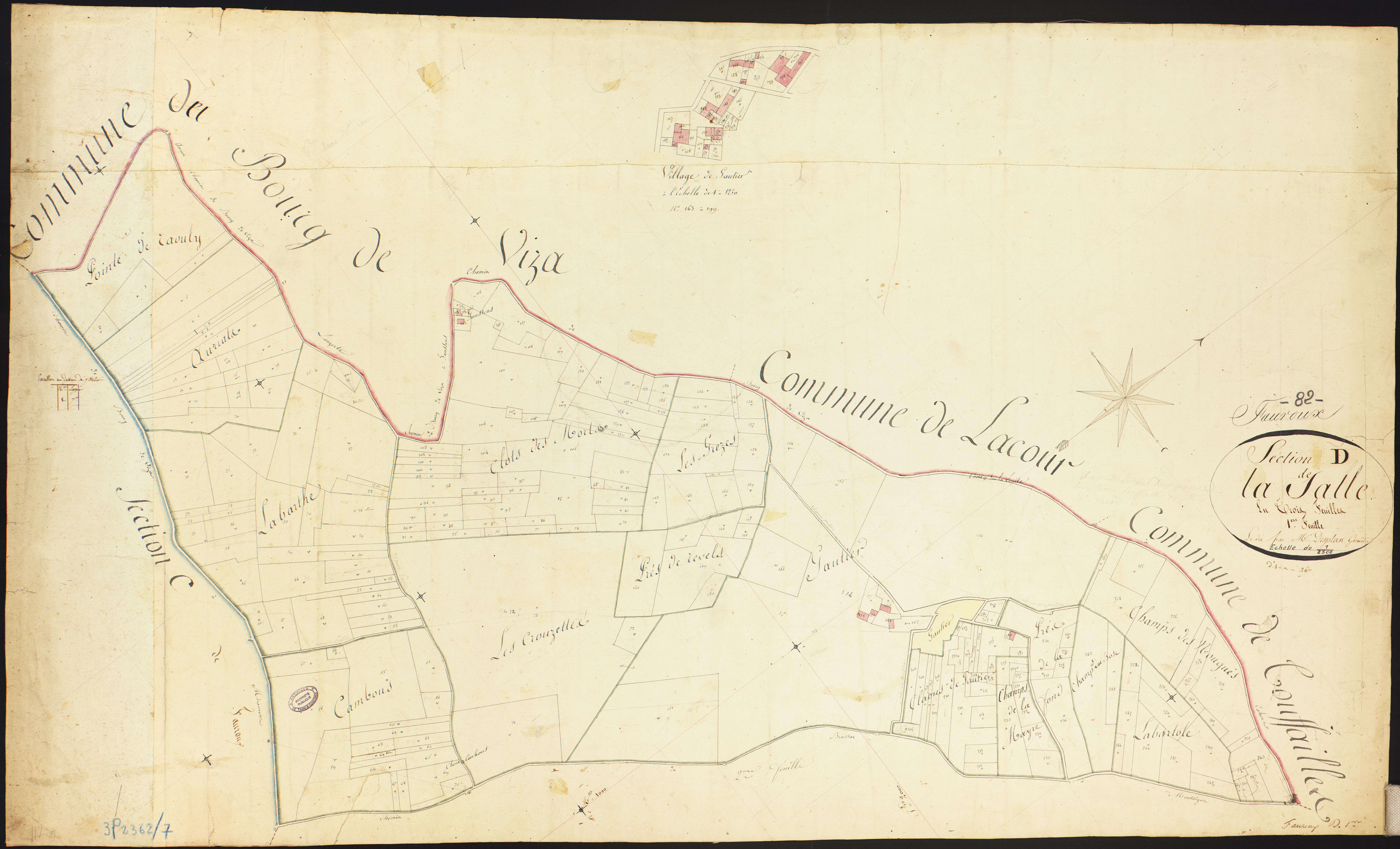 Fauroux - Section D - La Salle, 1ère feuille