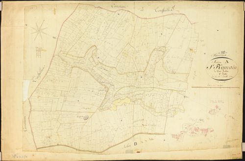 Fauroux - Section A - Saint-Romain, 1ère feuille