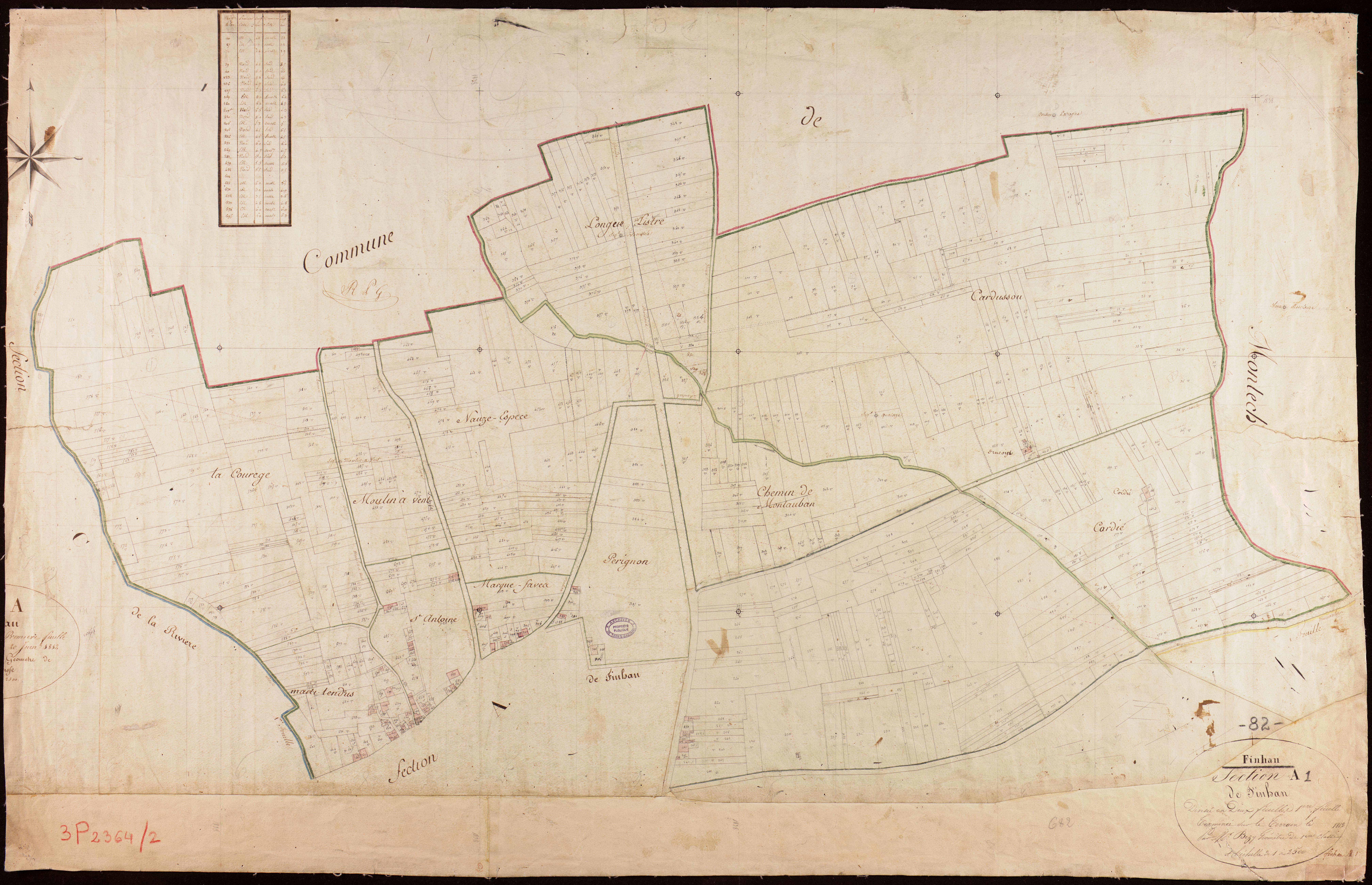 Finhan - Section A - Finhan, 1ère feuille