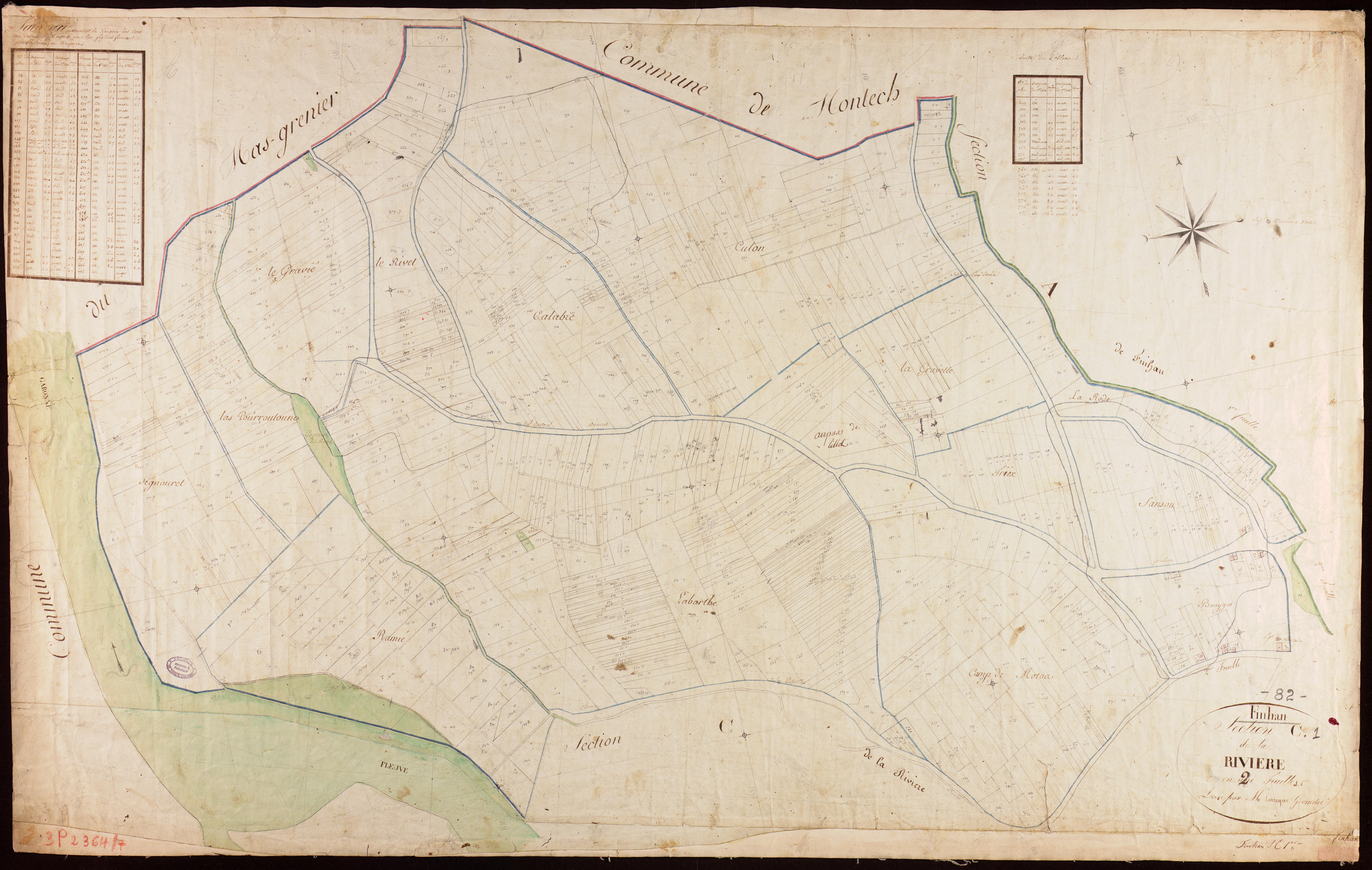 Finhan - Section C - La Rivière, 1ère feuille