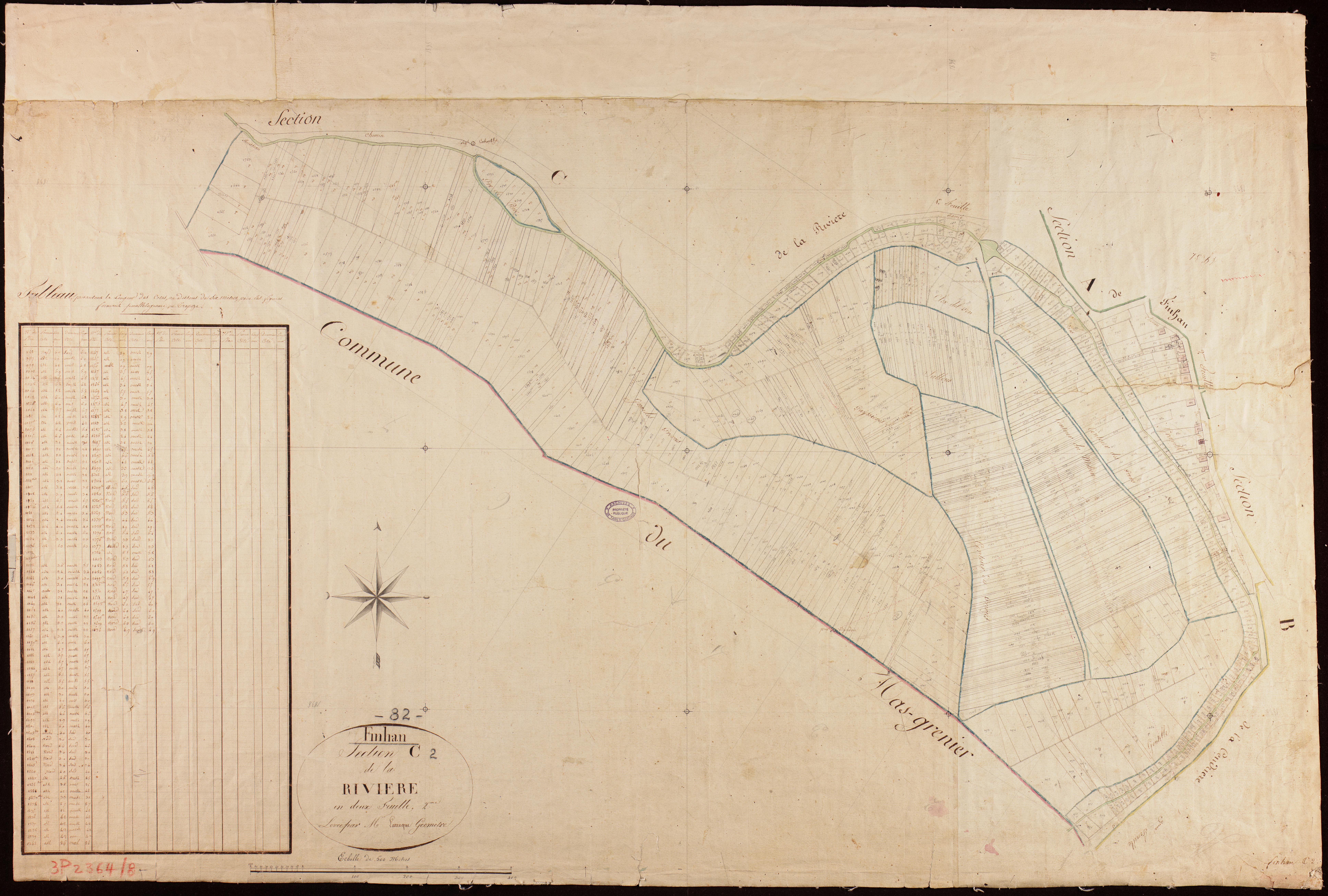 Finhan - Section C - La Rivière, 2e feuille
