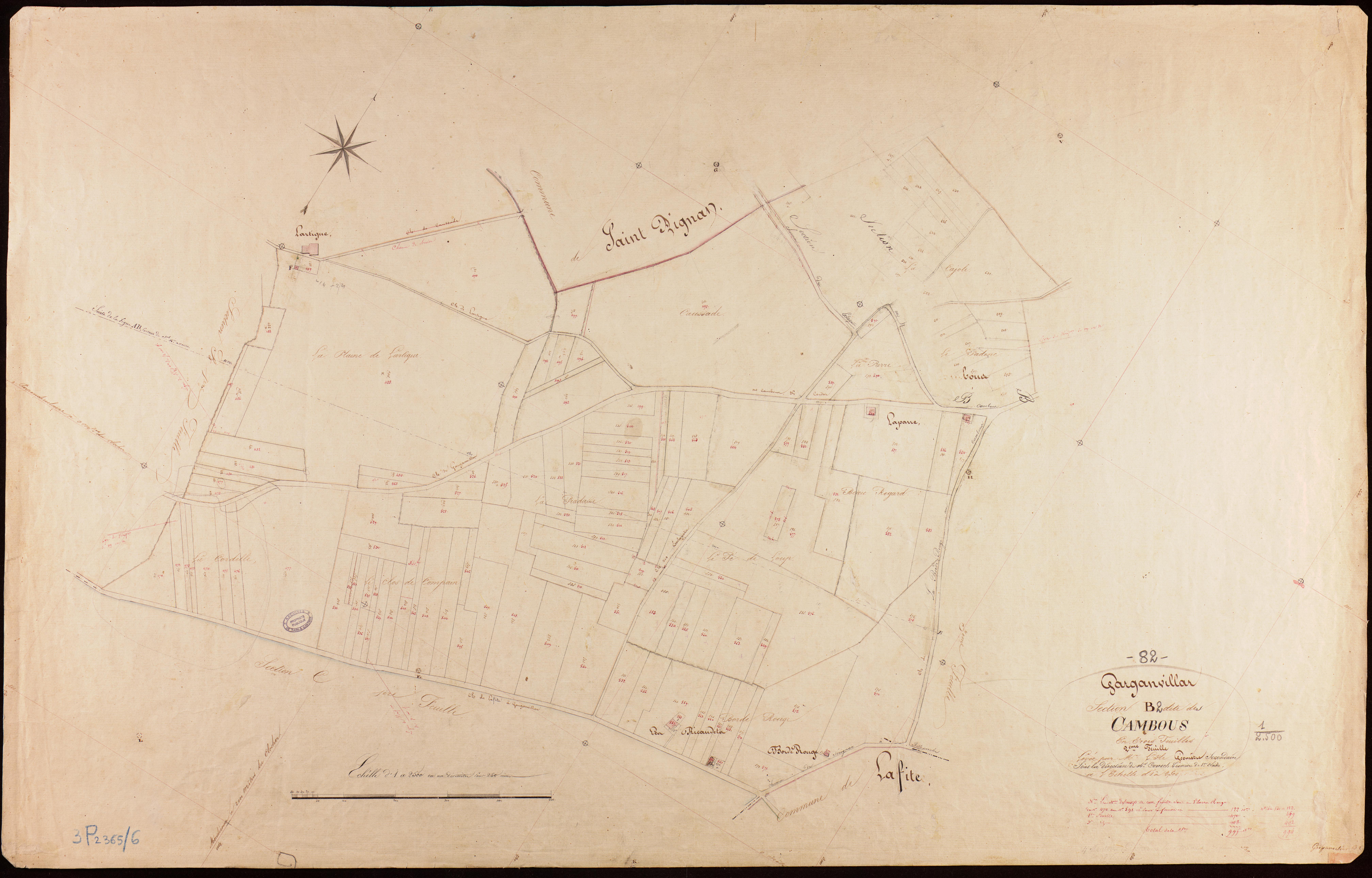 Garganvillar - Section B - Les Cambous, 2e feuille