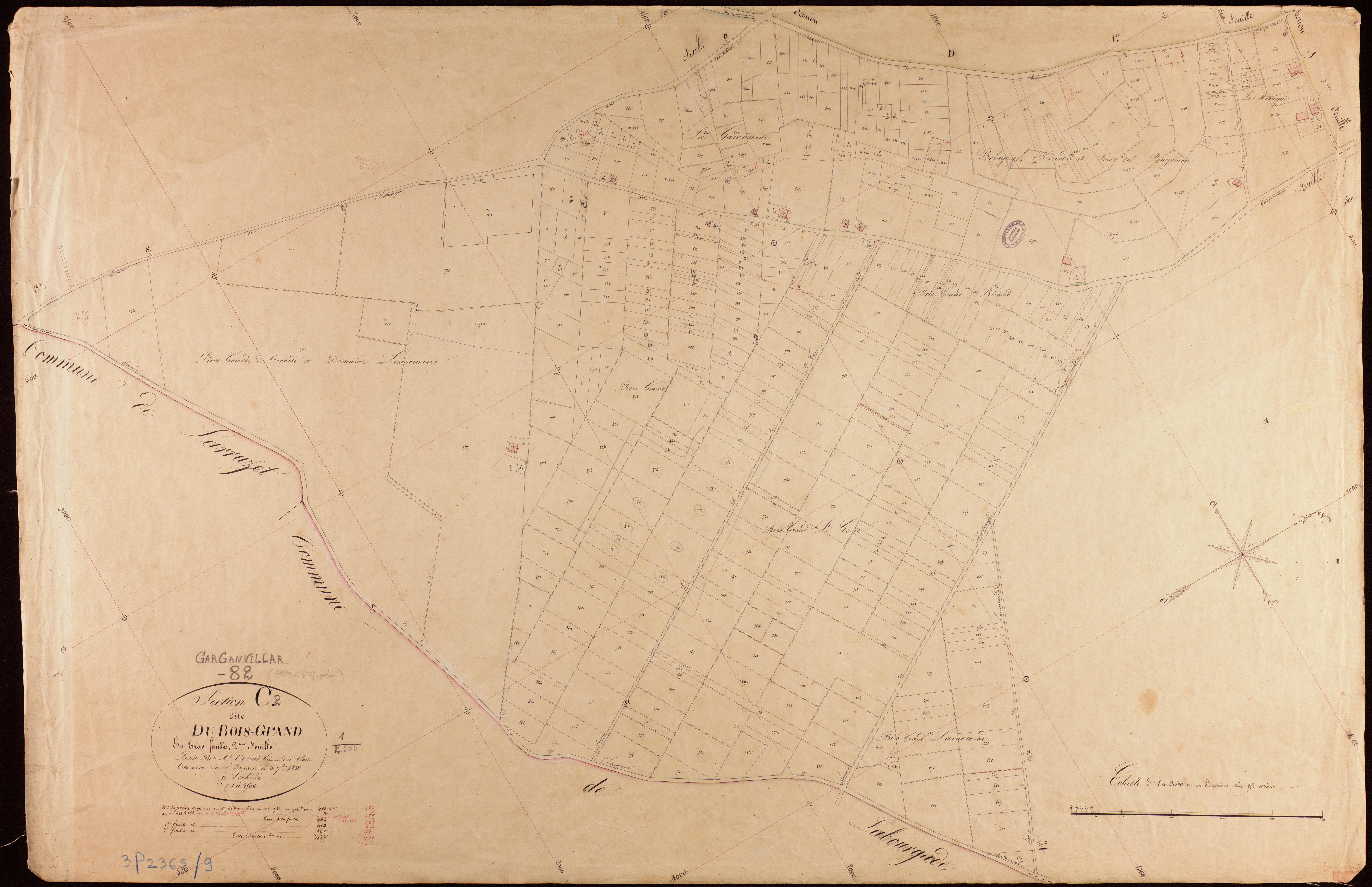 Garganvillar - Section C - Le Bois-Grand, 2e feuille