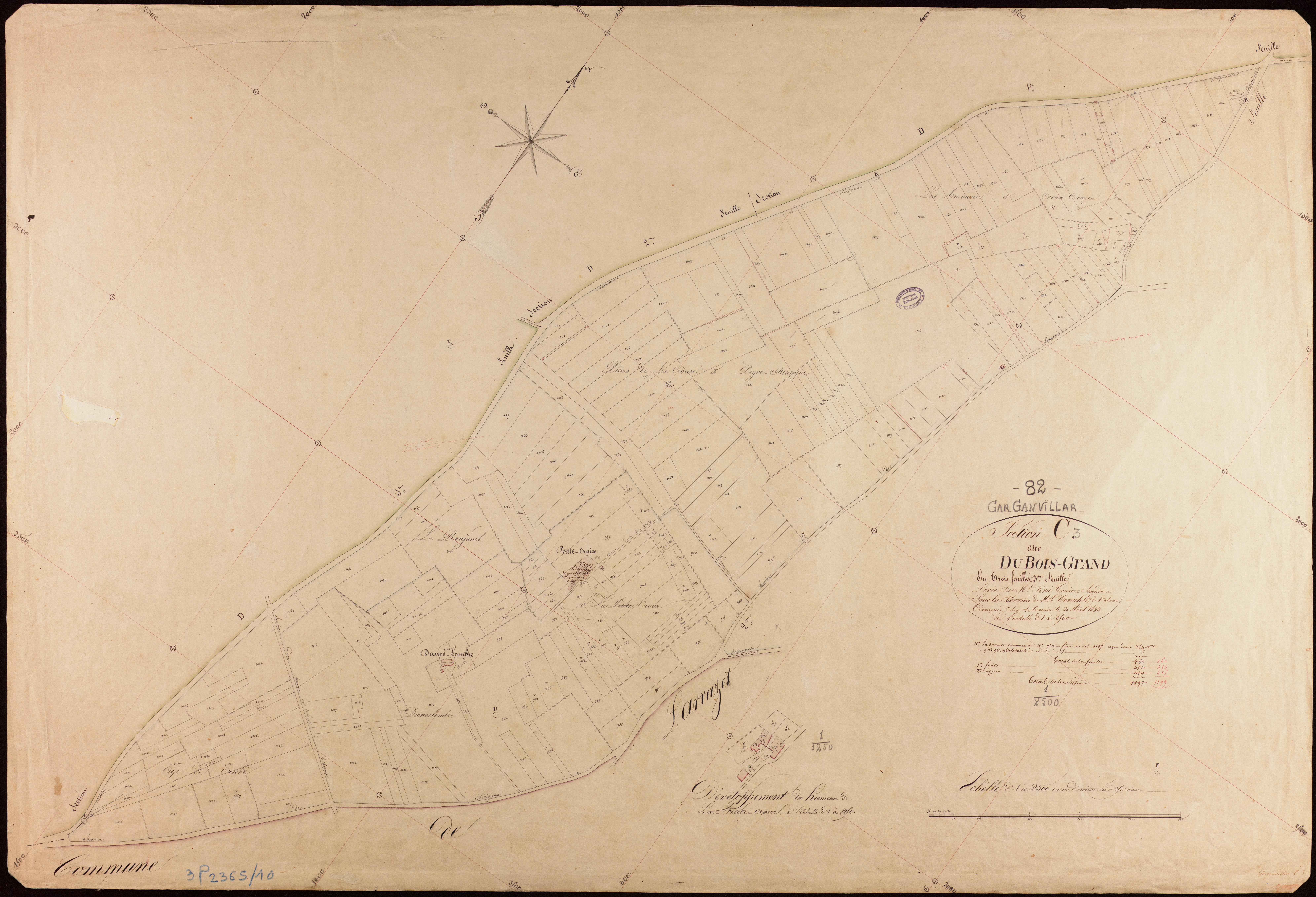 Garganvillar - Section C - Le Bois-Grand, 3e feuille