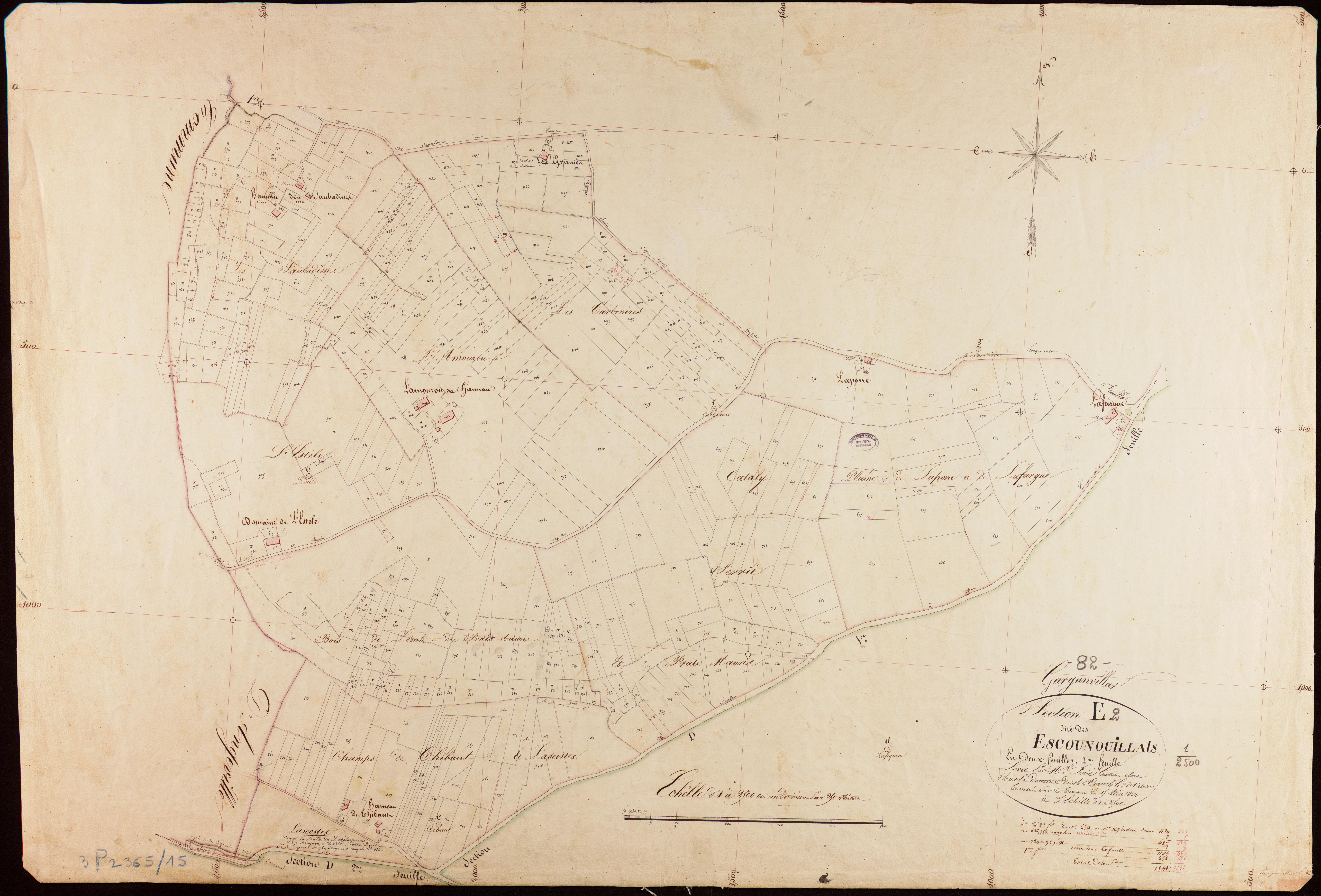 Garganvillar - Section E - Les Escounouillats, 2e feuille