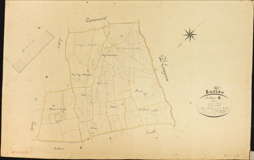 Gariès - Section B - Le Village, 1ère feuille