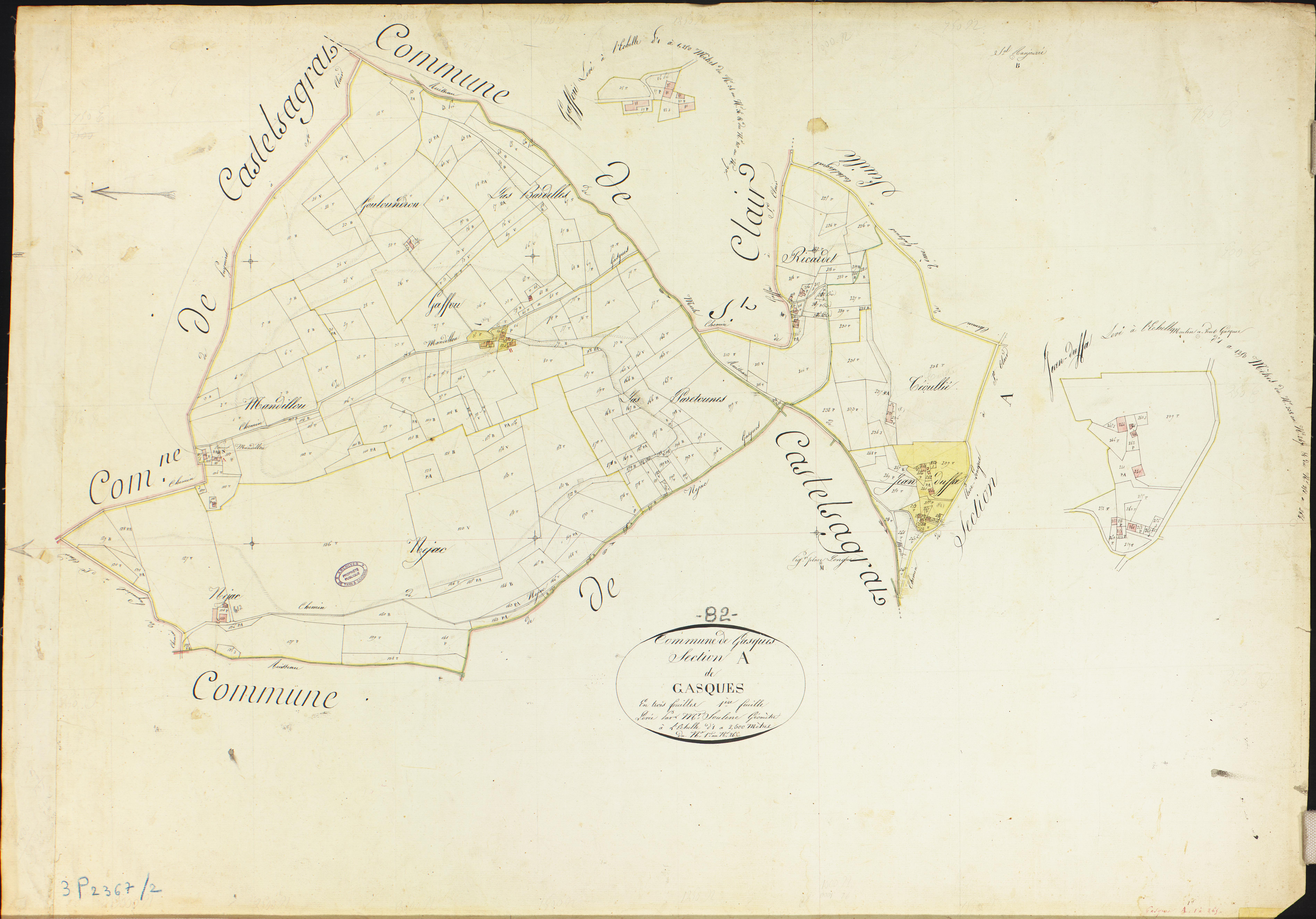 Gasques - Section A - Gasques, 1ère feuille