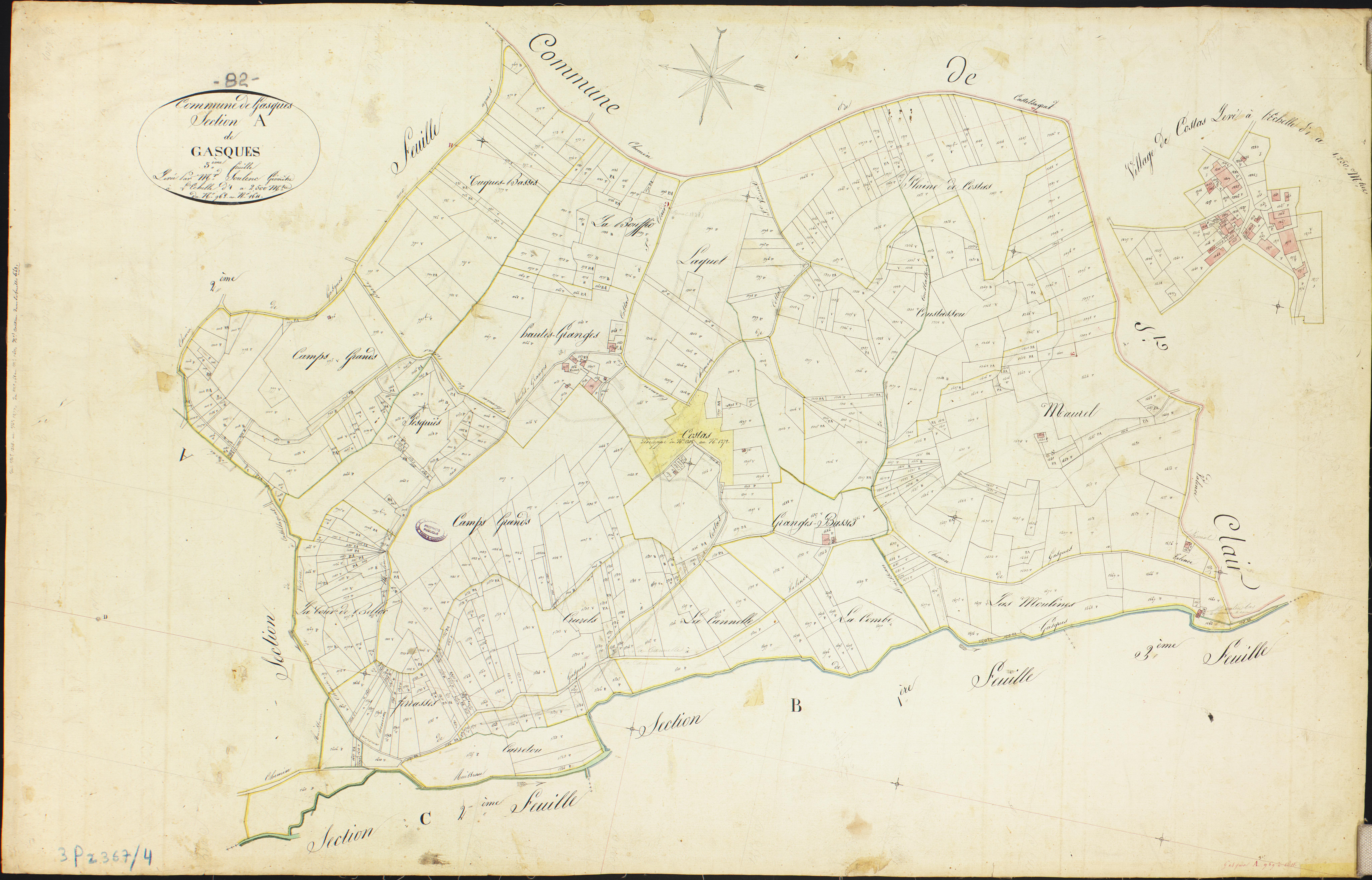 Gasques - Section A - Gasques, 3e feuille