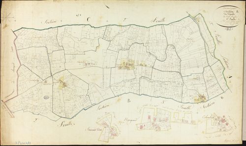 Gasques - Section B - Le Vignoble, 1ère feuille