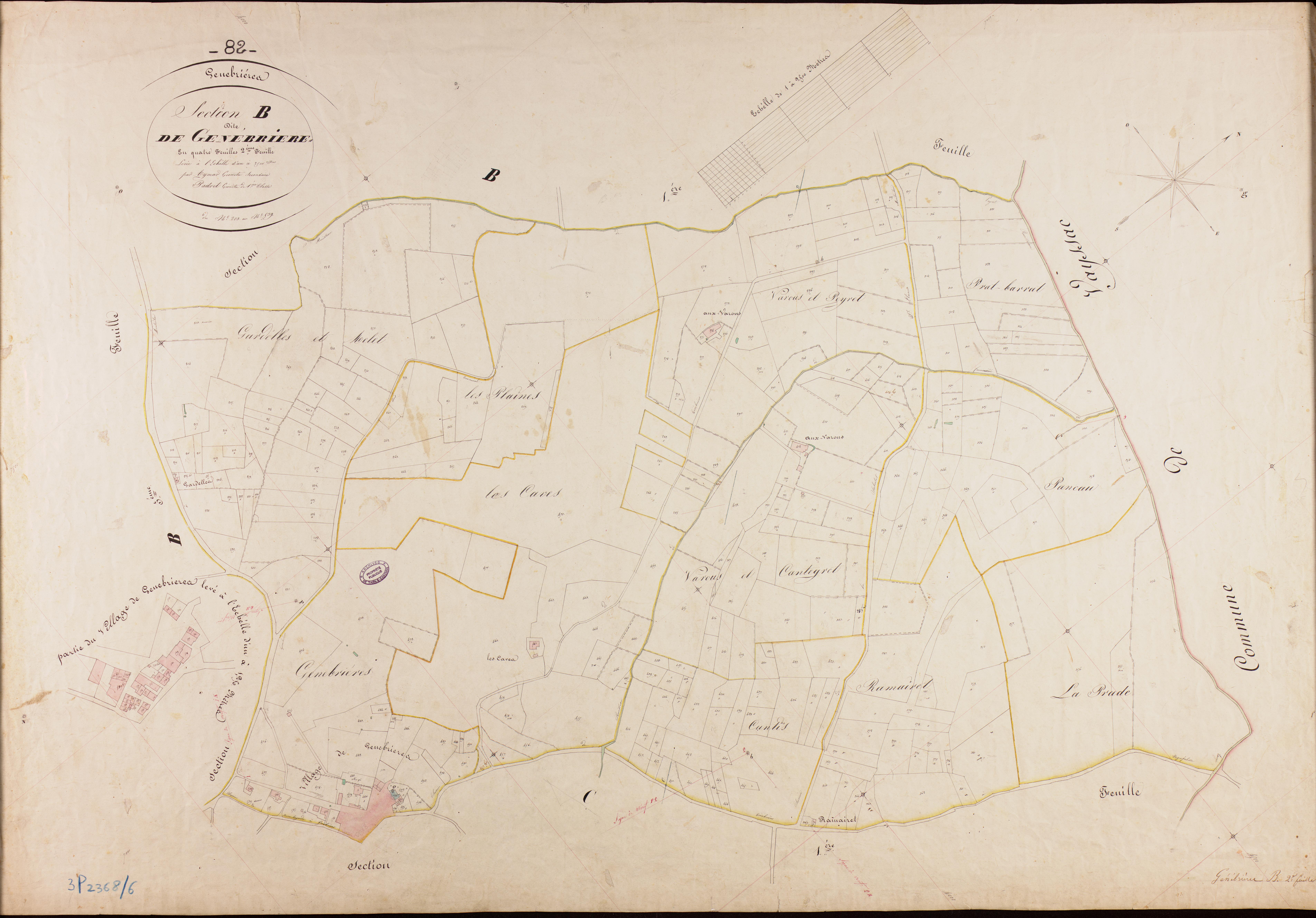 Génébrières - Section B - Genébrières, 2e feuille