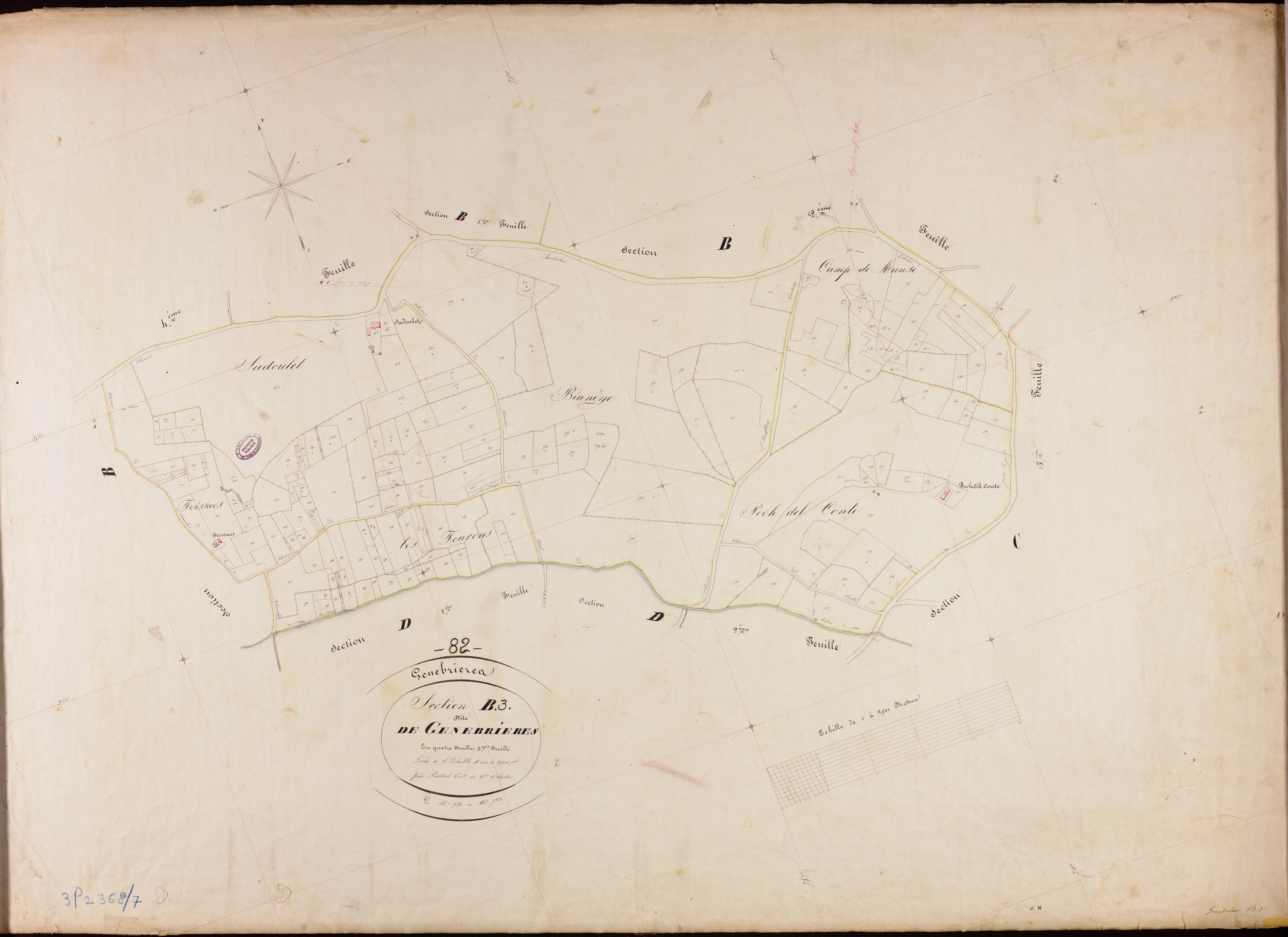 Génébrières - Section B - Genébrières, 3e feuille
