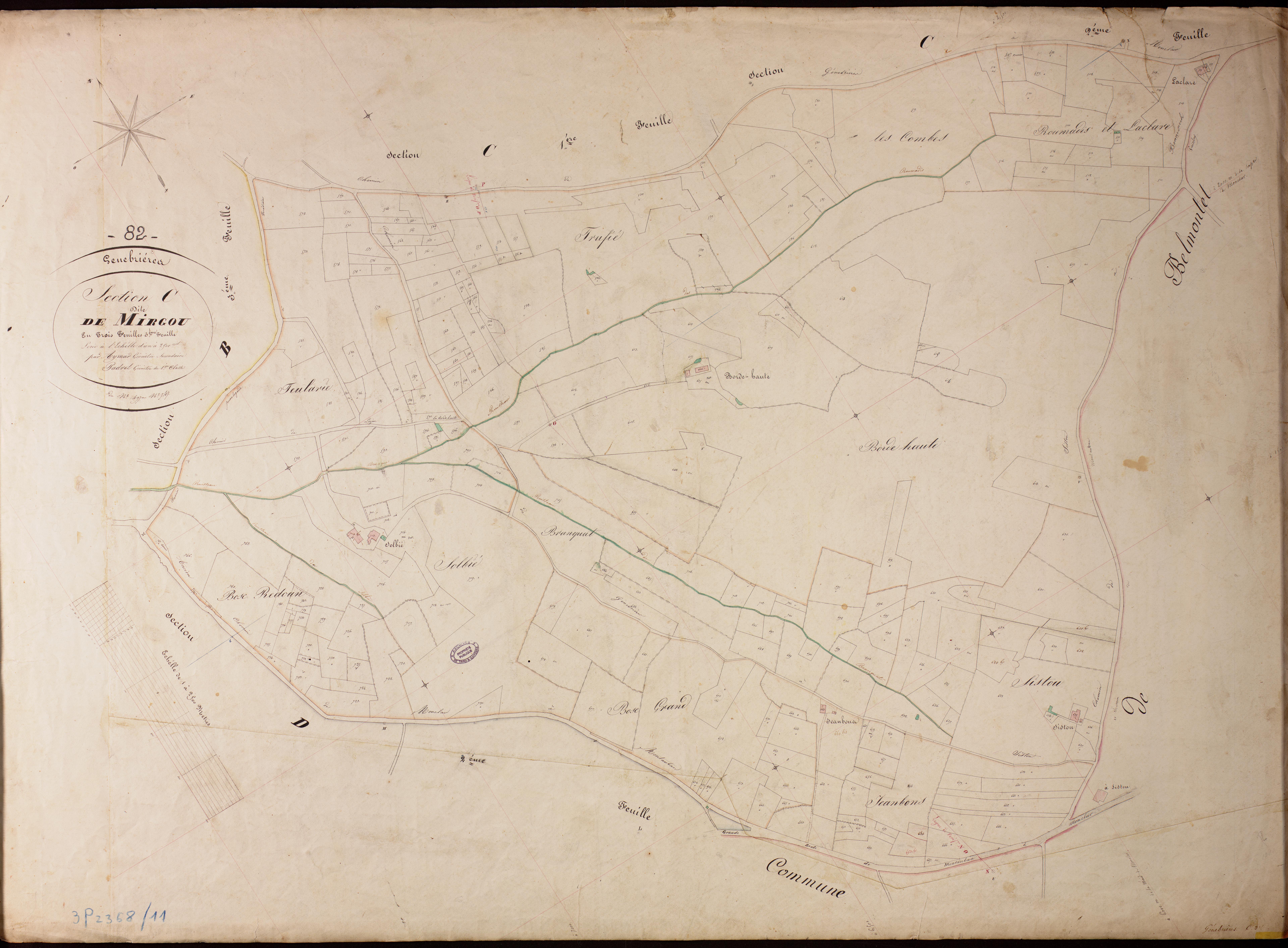 Génébrières - Section C - Mirgou, 3e feuille