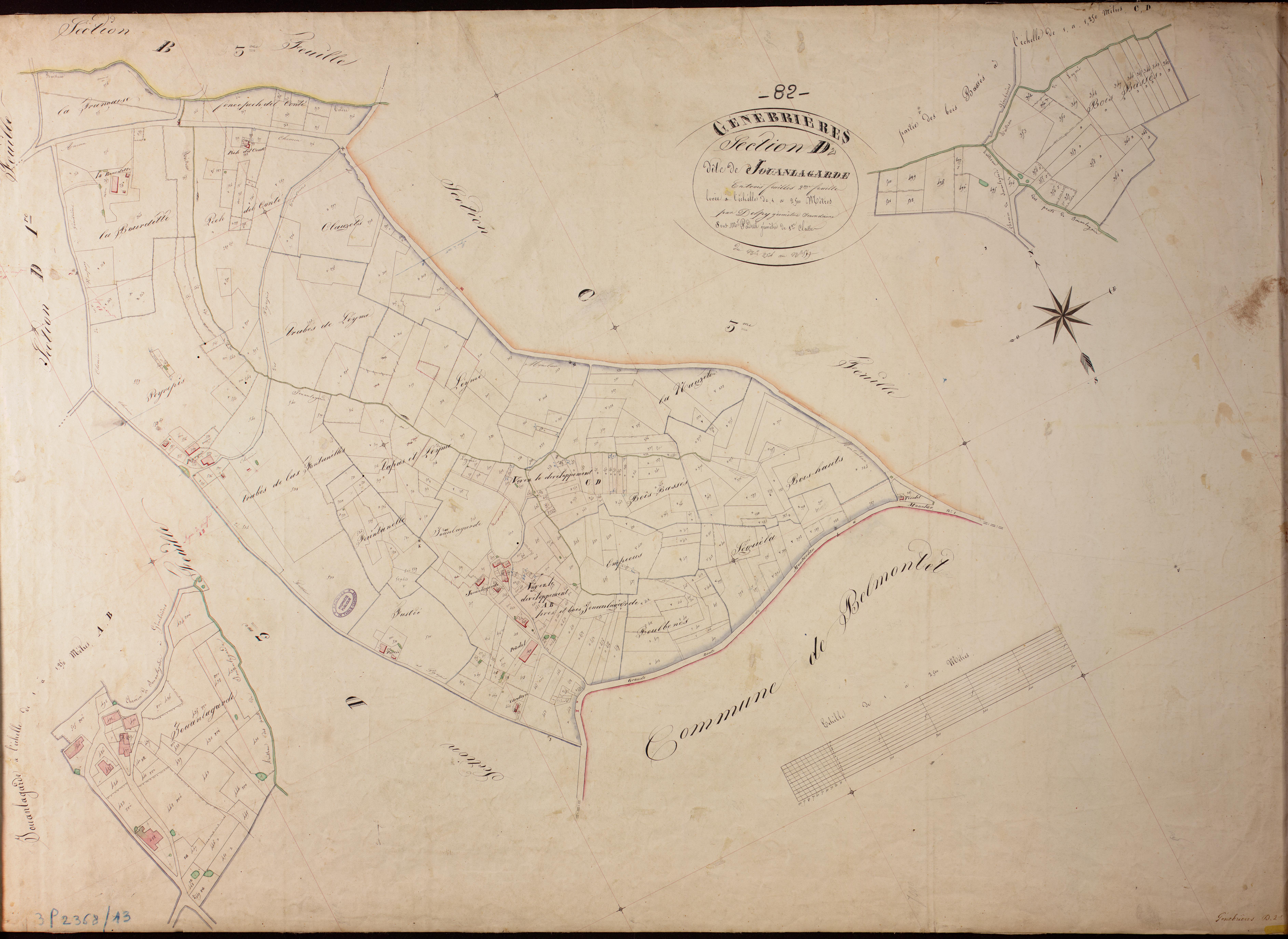 Génébrières - Section D - Jouanlagarde, 2e feuille