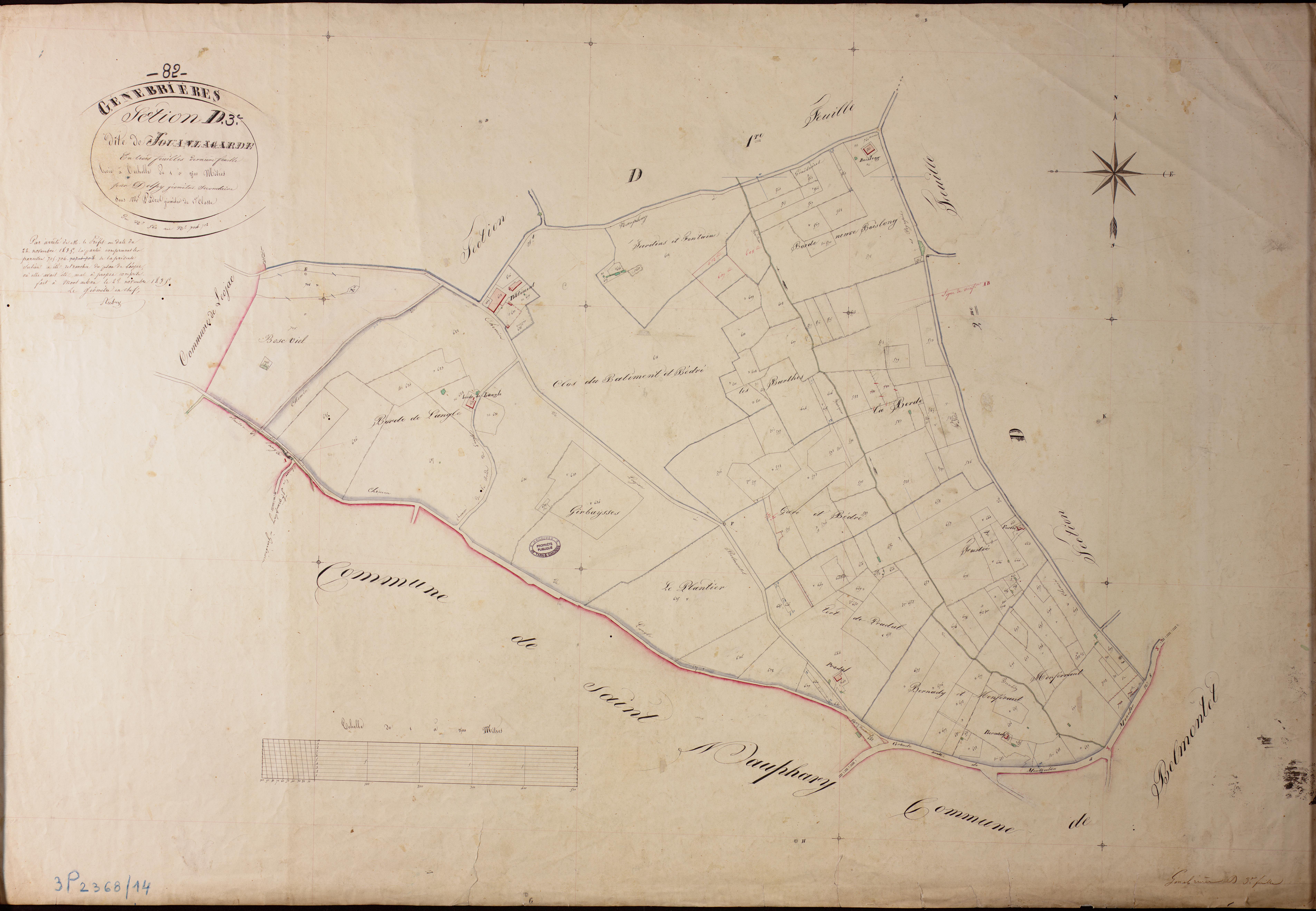 Génébrières - Section D - Jouanlagarde, 3e feuille