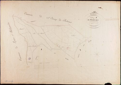 Génébrières - Section A - Courondes, 1ère feuille