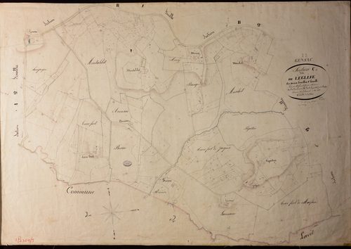 Gensac - Section C - L'Église, 1ère feuille