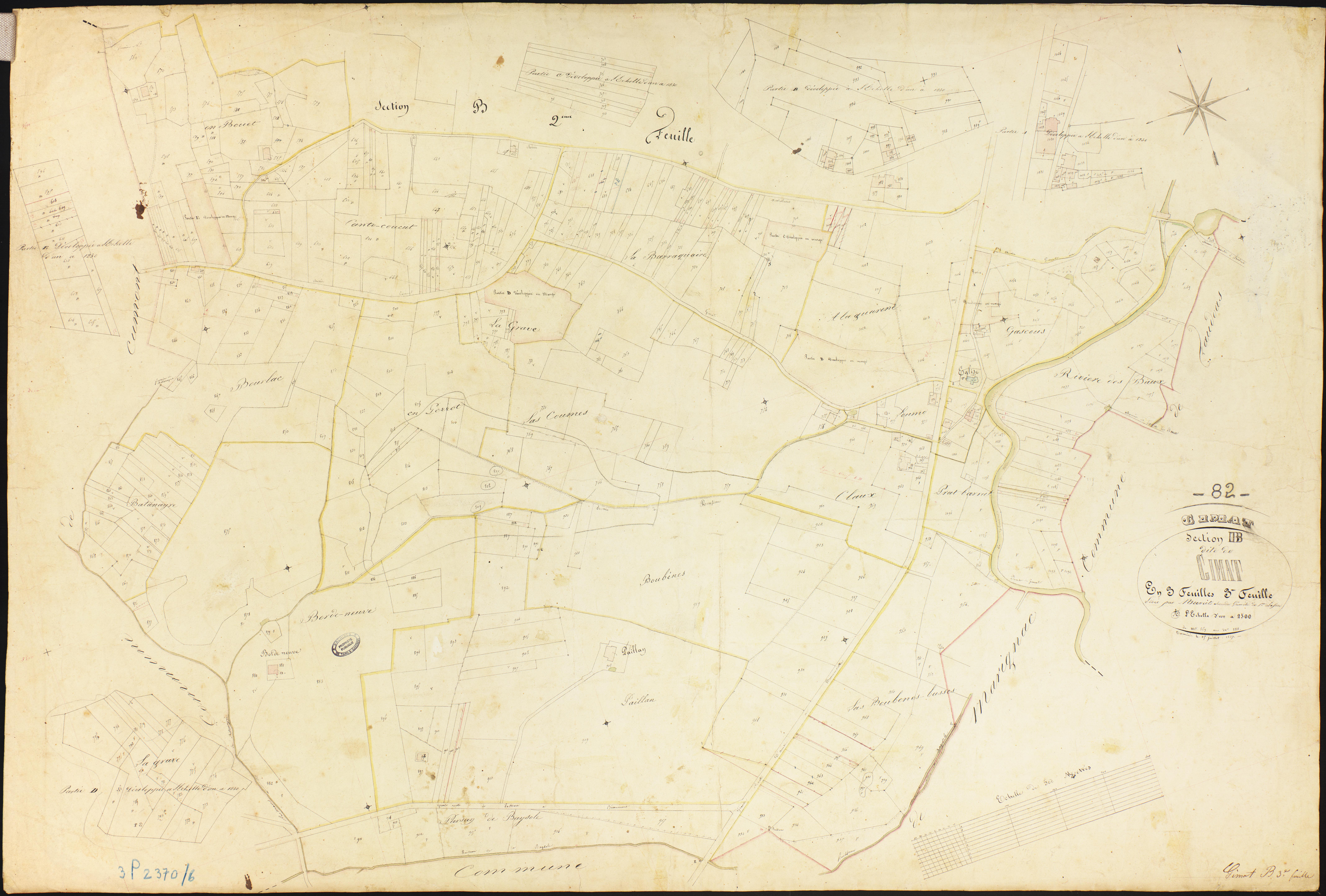 Gimat - Section B - Gimat, 3e feuille