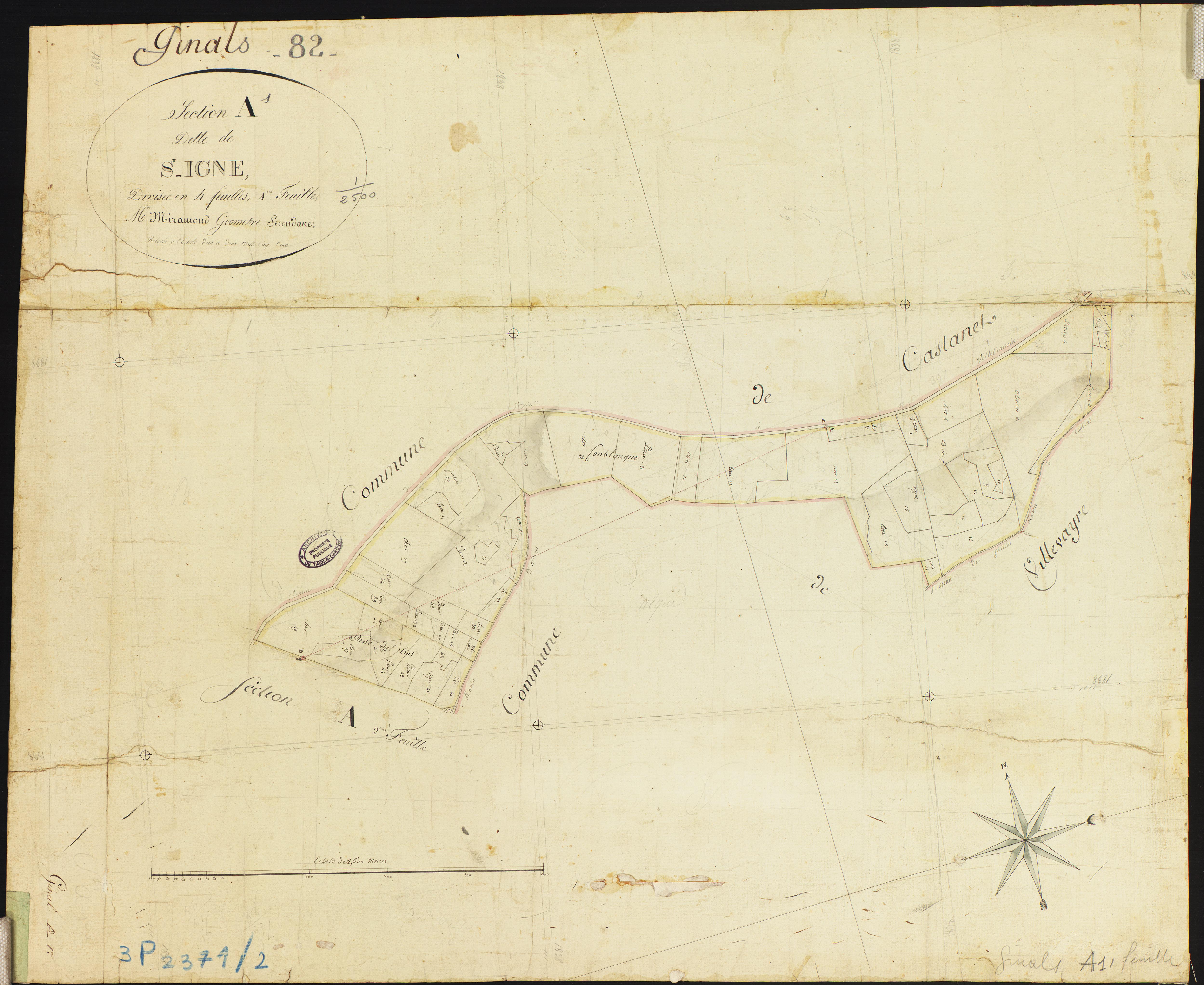 Ginals - Section A - Saint-Igne, 1ère feuille