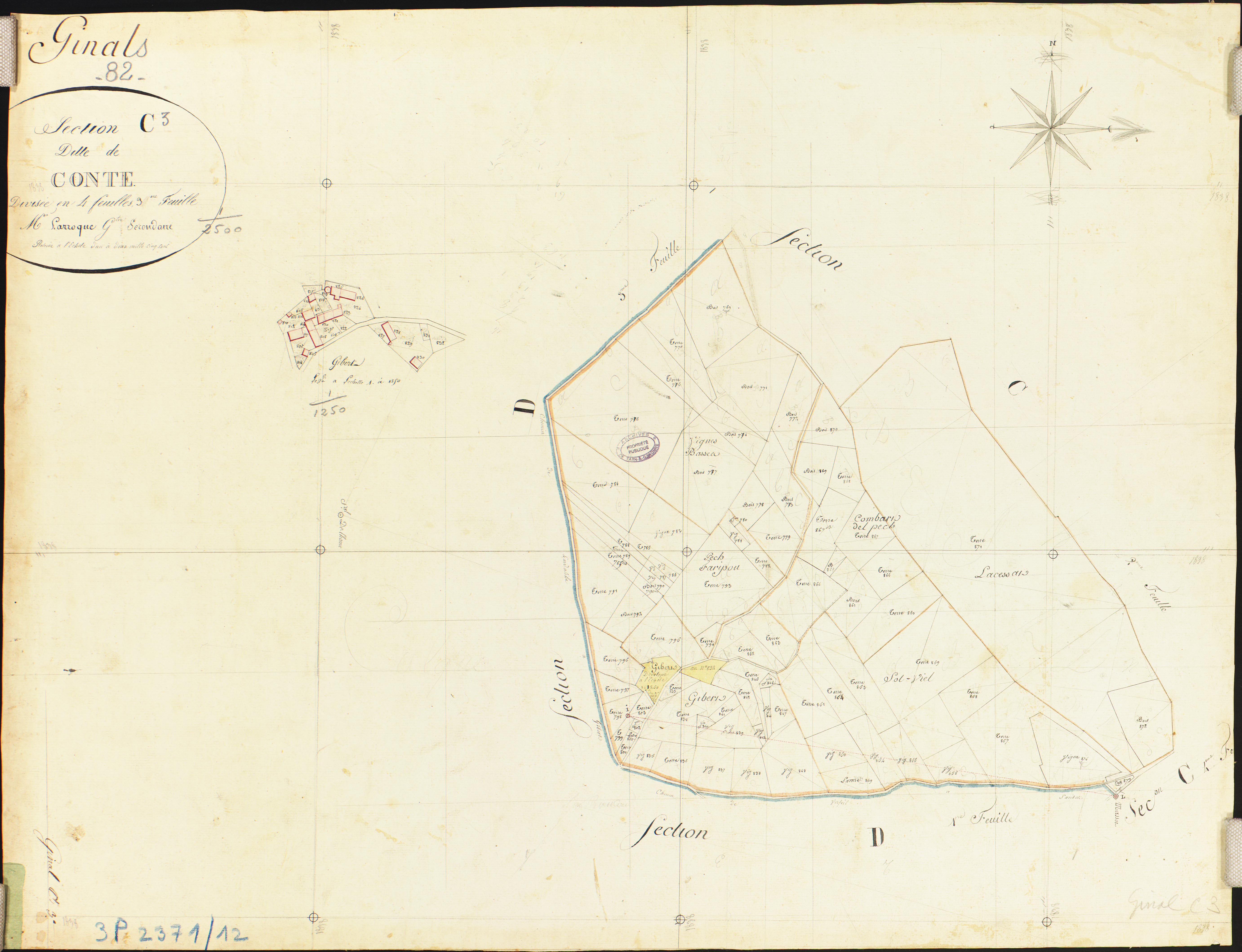 Ginals - Section C - Conté, 3e feuille
