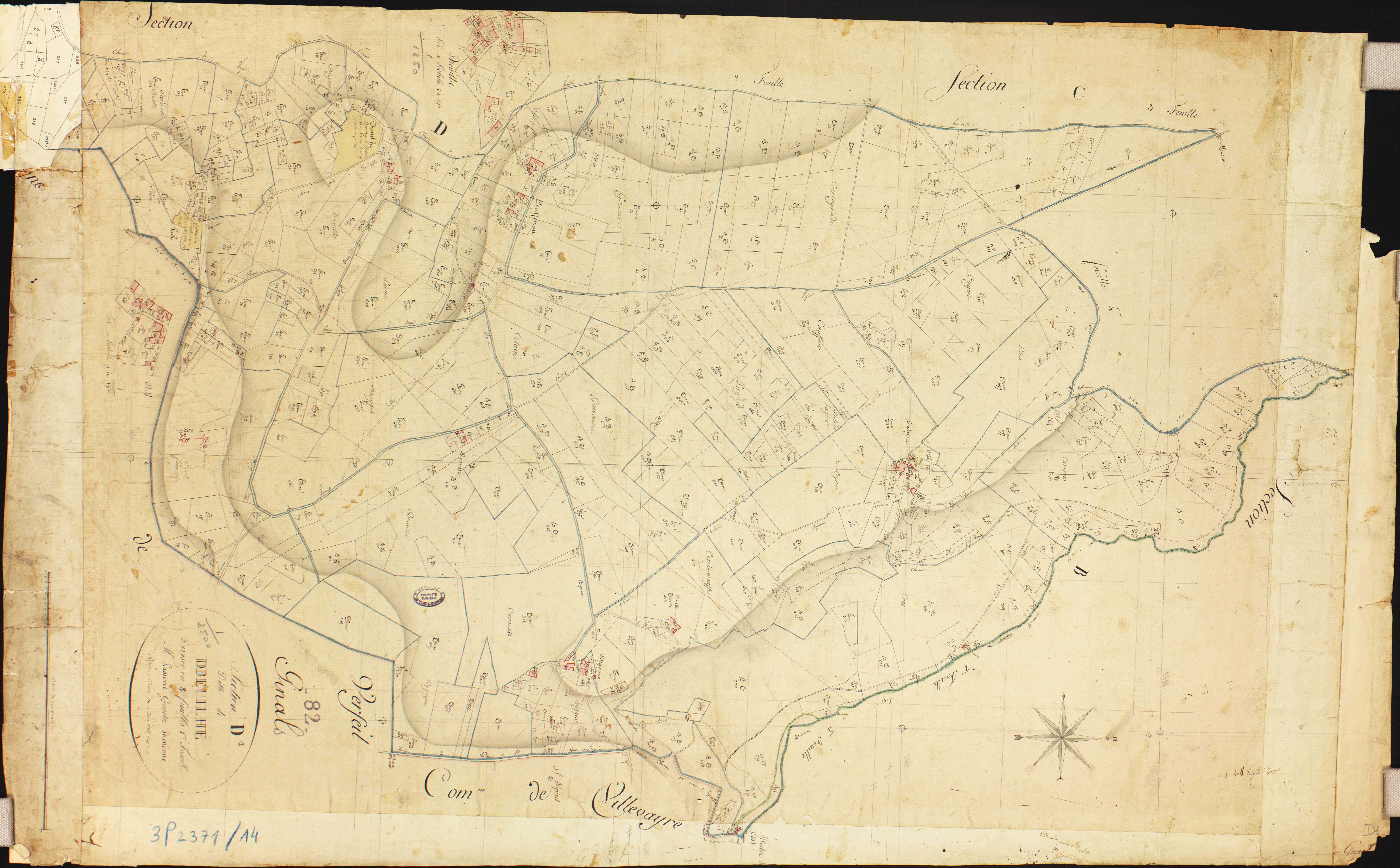Ginals - Section D - Dreuilhe, 1ère feuille