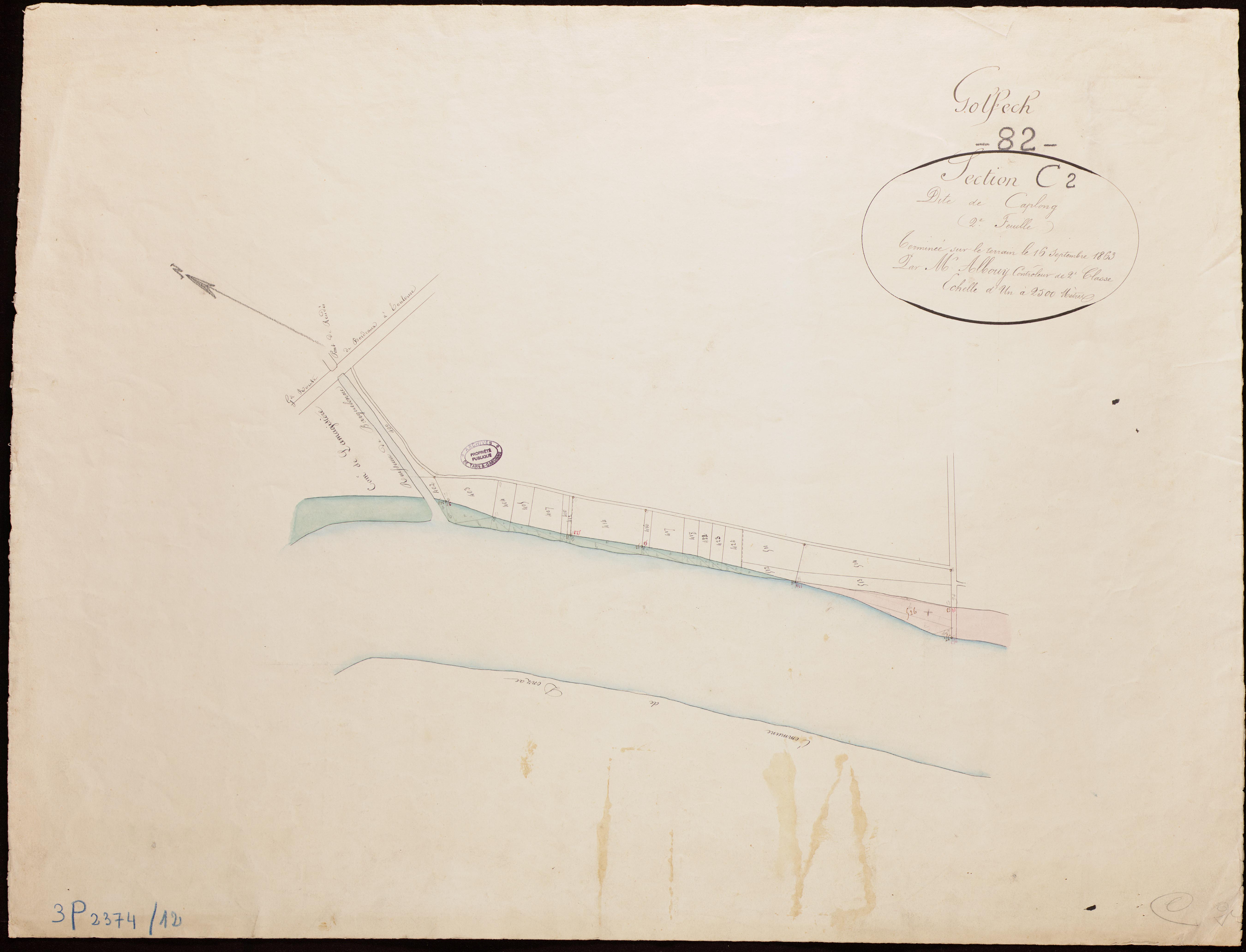 Golfech - Section C - Capblongt, 2e feuille