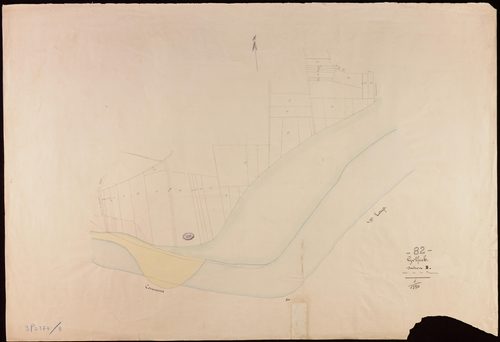 Golfech - Section B - Labaquère, 2e feuille : alluvions et corrosions