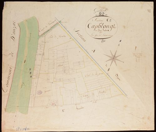 Golfech - Section C - Capblongt, 2e feuille : alluvions et corrosions