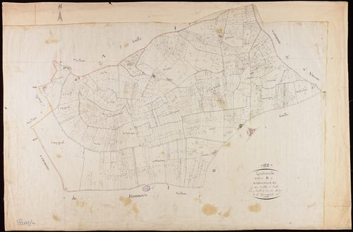 Goudourville - Section B - Badancleau, 1ère feuille