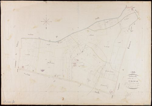 Goudourville - Section C - Lagause, 1ère feuille