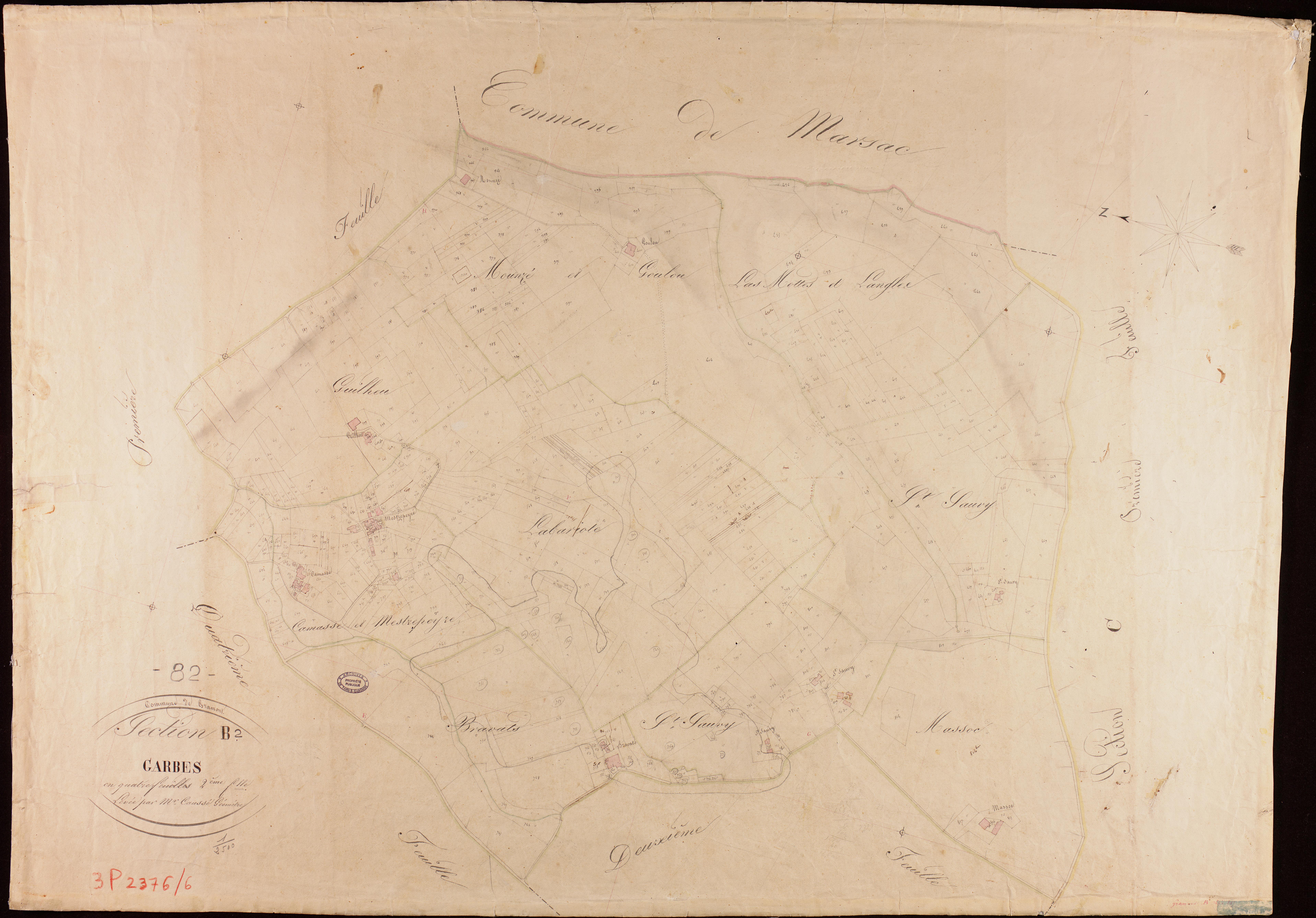 Gramont - Section B - Les Garbes, 2e feuille