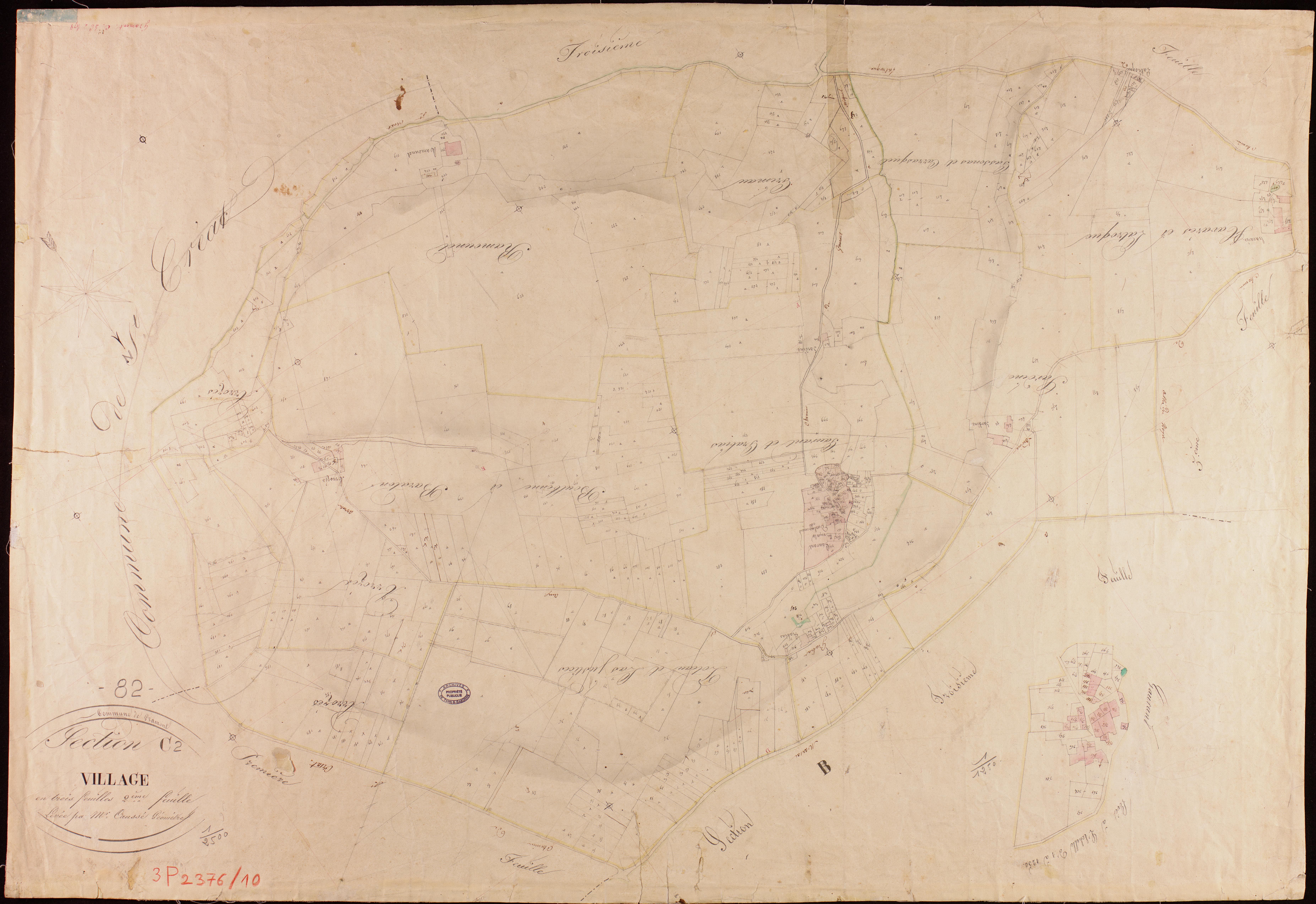 Gramont - Section C - Le Village, 2e feuille