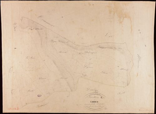 Gramont - Section B - Les Garbes, 1ère feuille