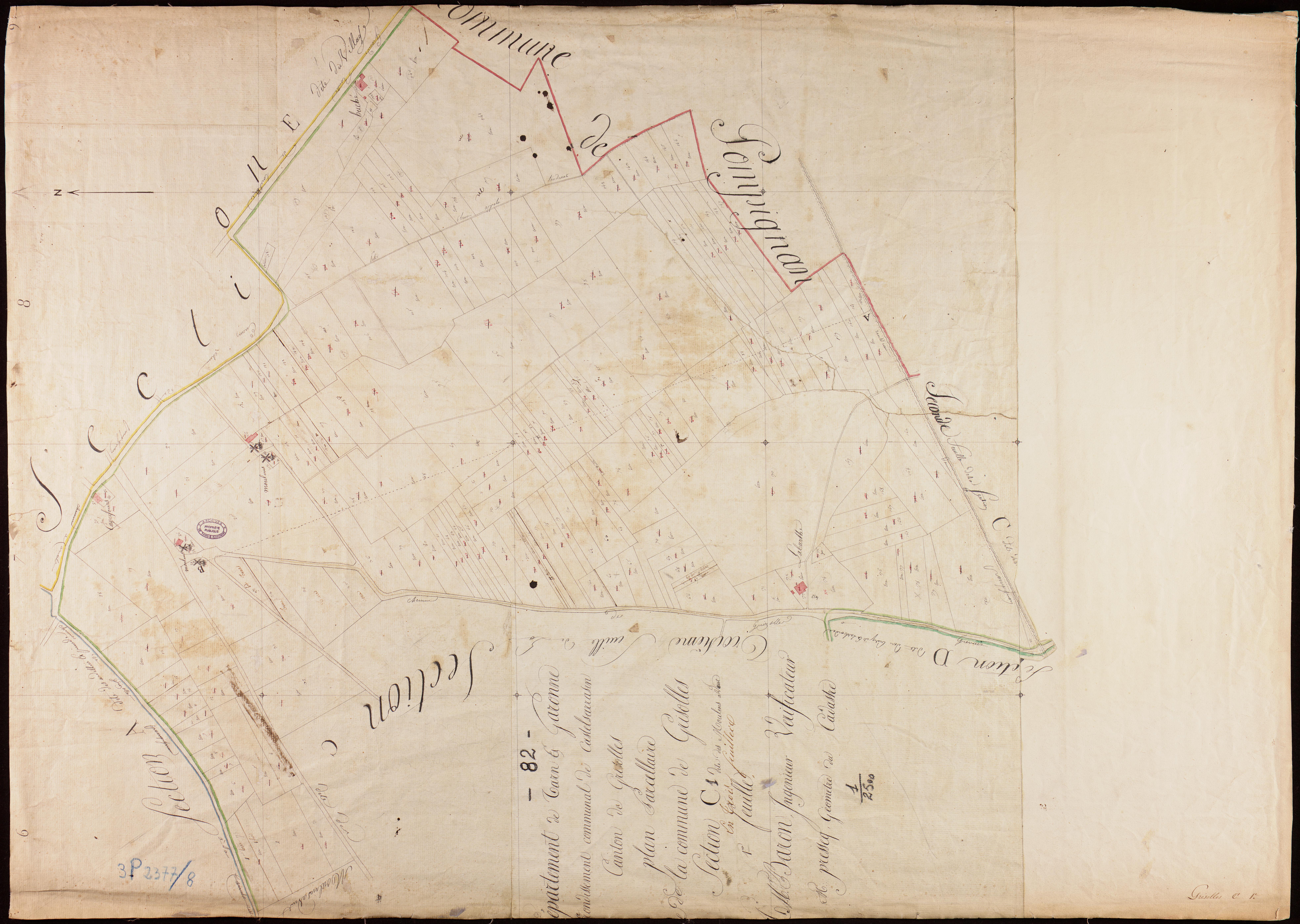 Grisolles - Section C - Les Moulins à vent, 1ère feuille