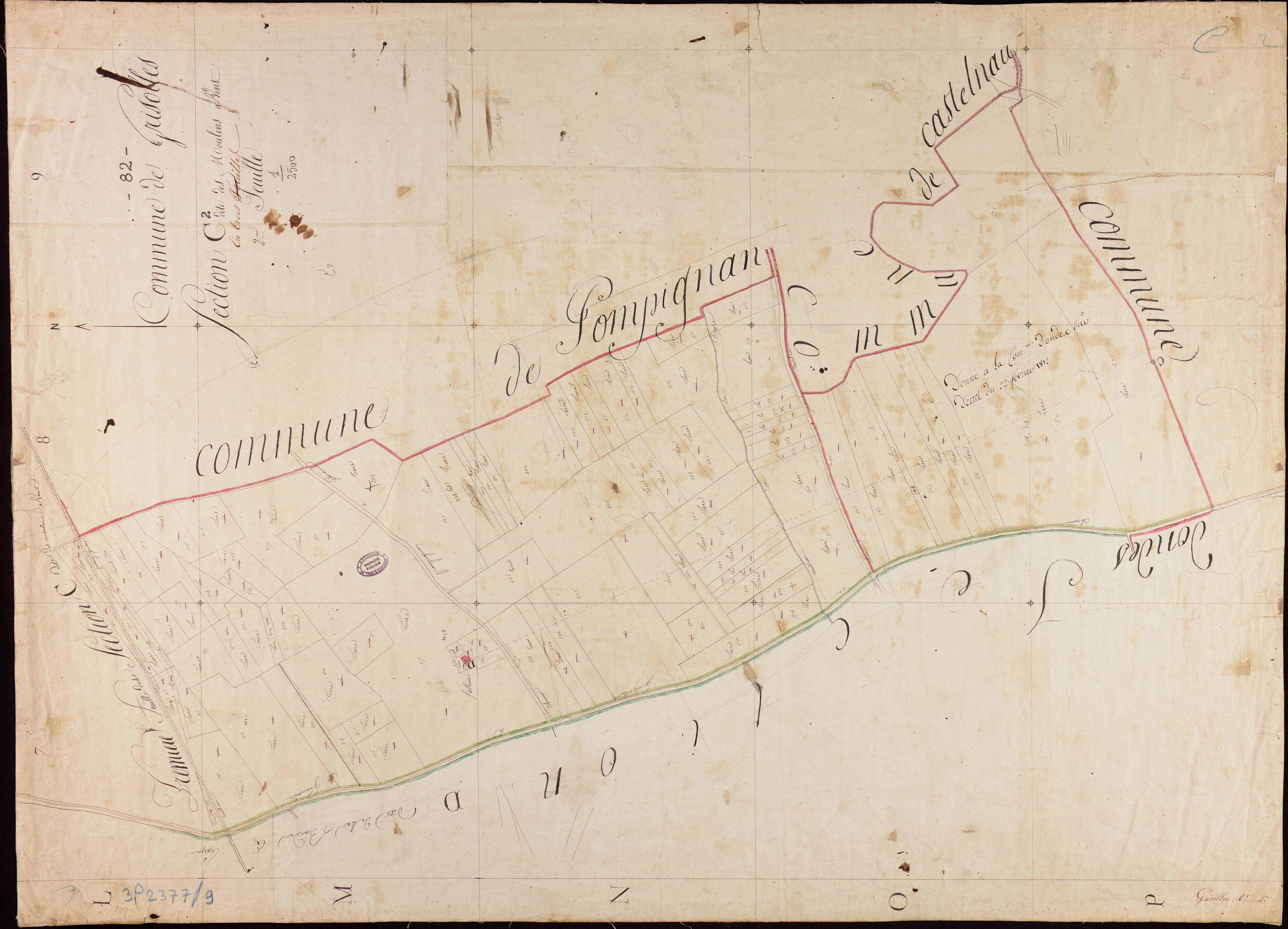 Grisolles - Section C - Les Moulins à vent, 2e feuille