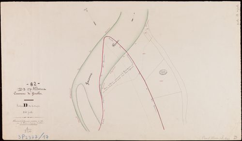 Grisolles - Section D - Les Crespis et las Bordes, 3e feuille : alluvions et corrosions