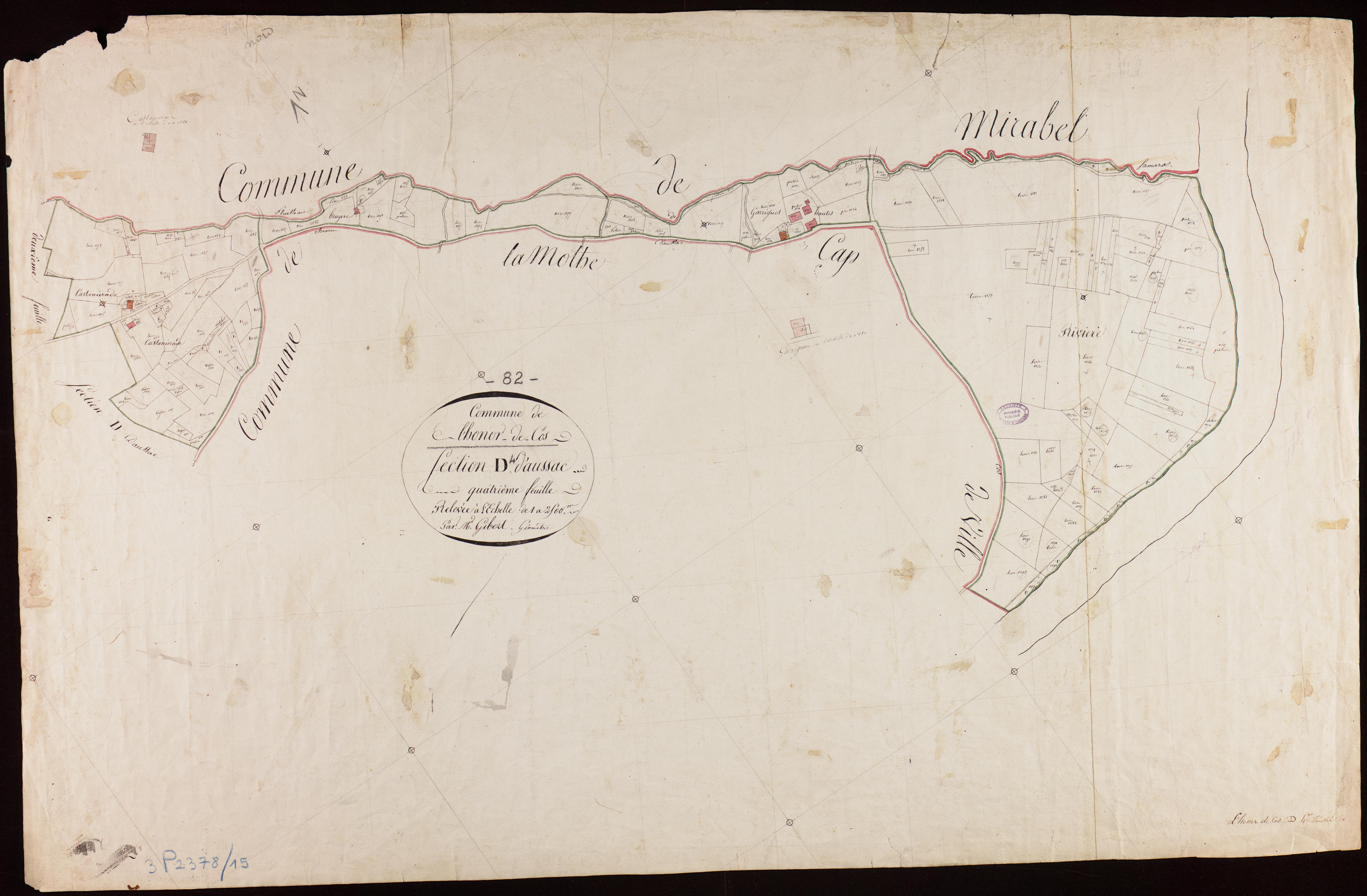 L'Honor-de-Cos - Section D - Aussac, 4e feuille