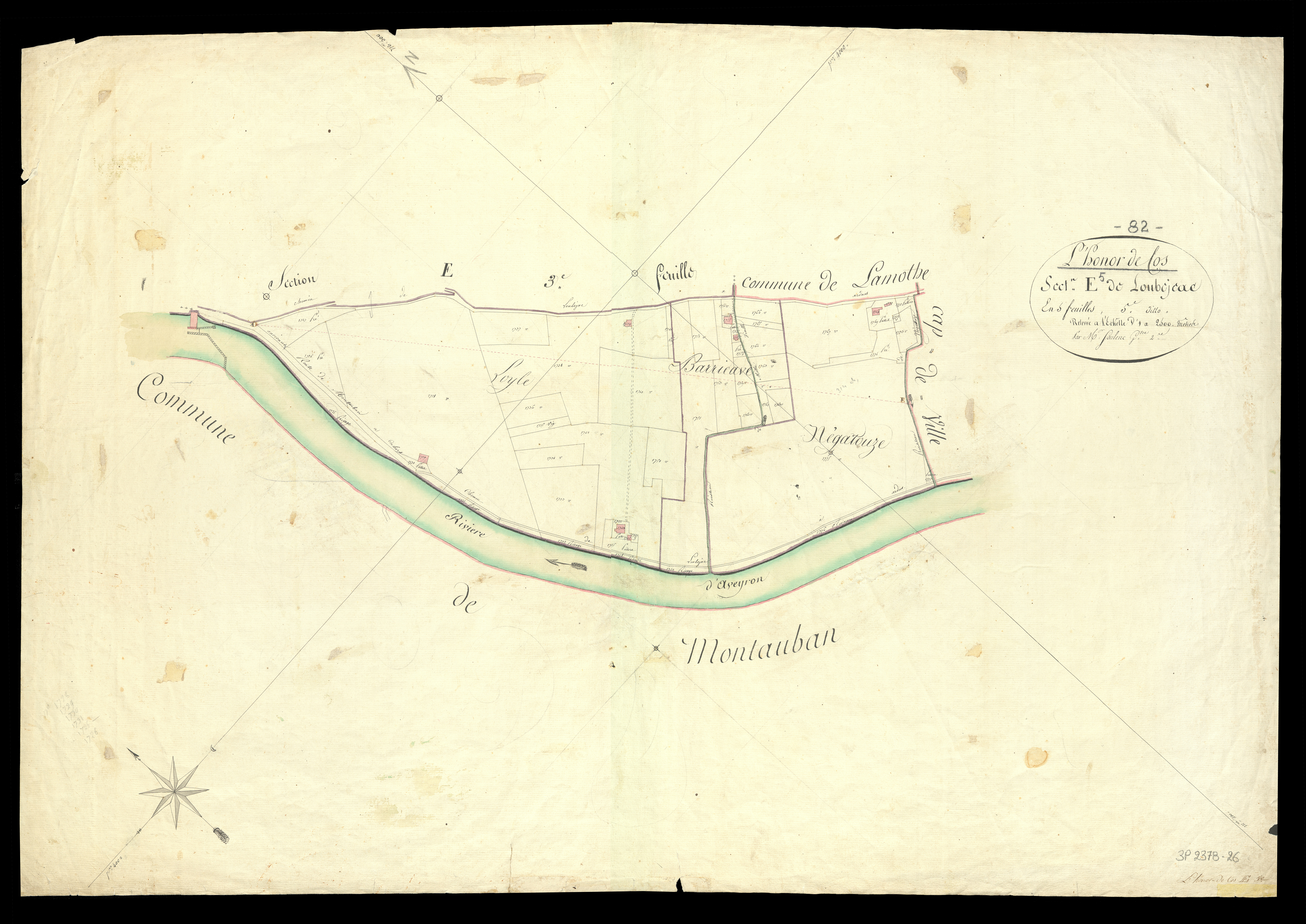 L'Honor-de-Cos - Section E - Loubéjac, 5e feuille