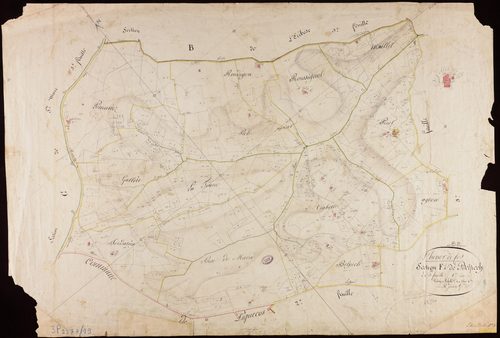 L'Honor-de-Cos - Section F - Belpech, 1ère feuille