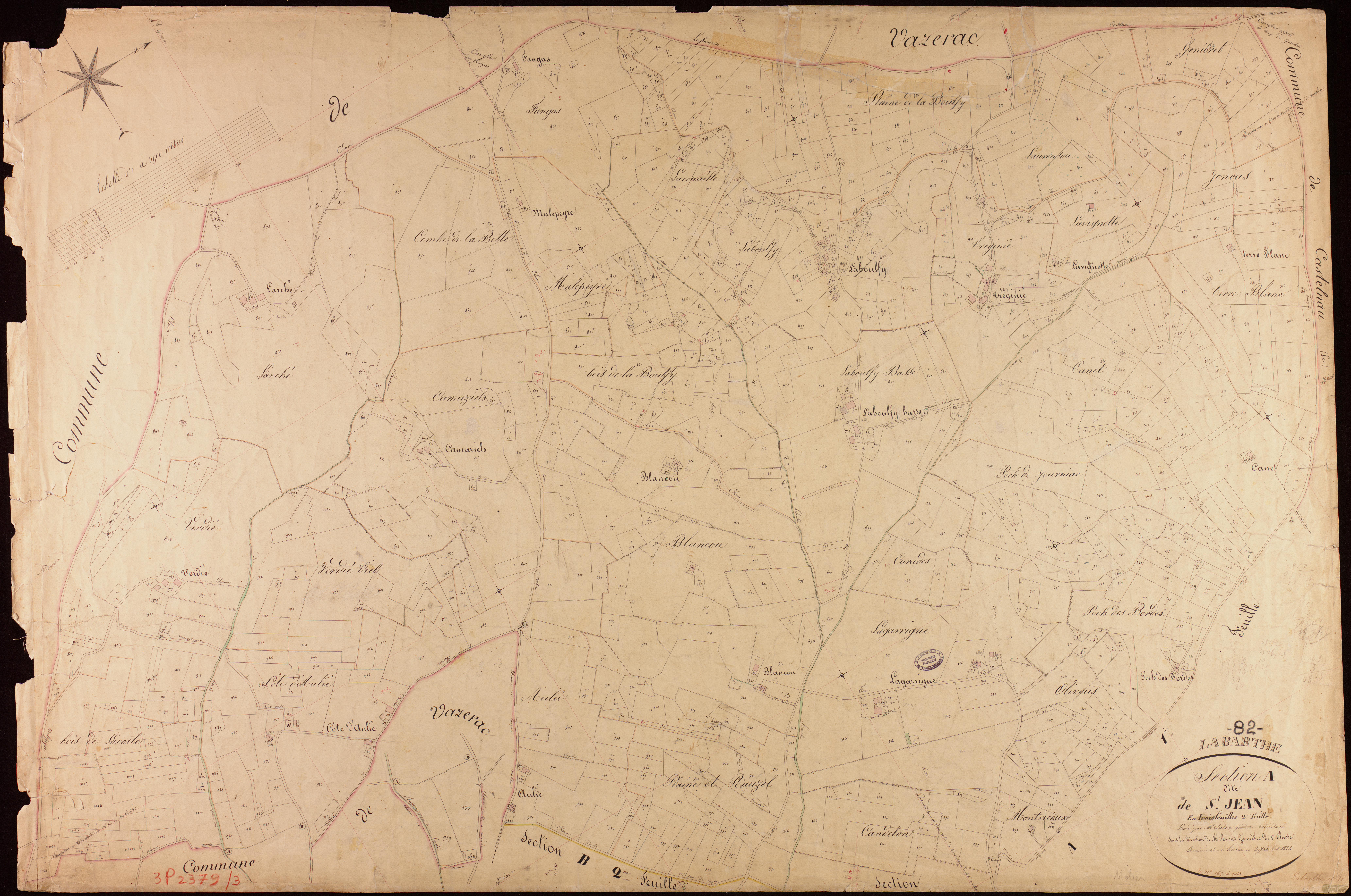 Labarthe - Section A - Saint-Jean, 2e feuille