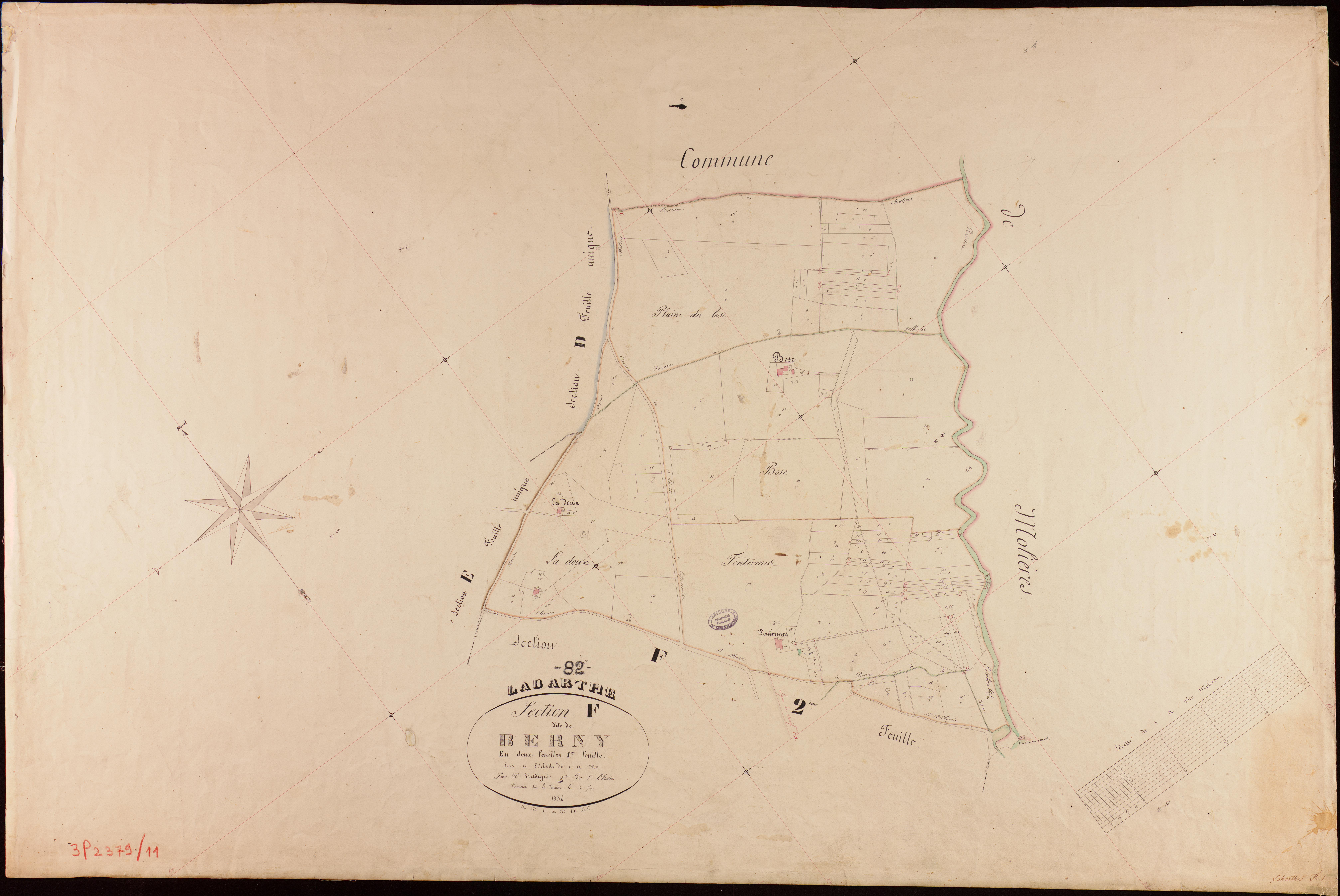 Labarthe - Section F - Berny, 1ère feuille