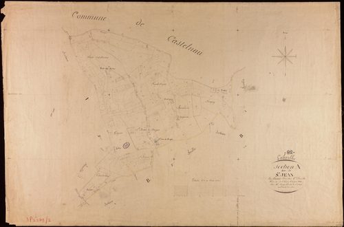 Labarthe - Section A - Saint-Jean, 1ère feuille