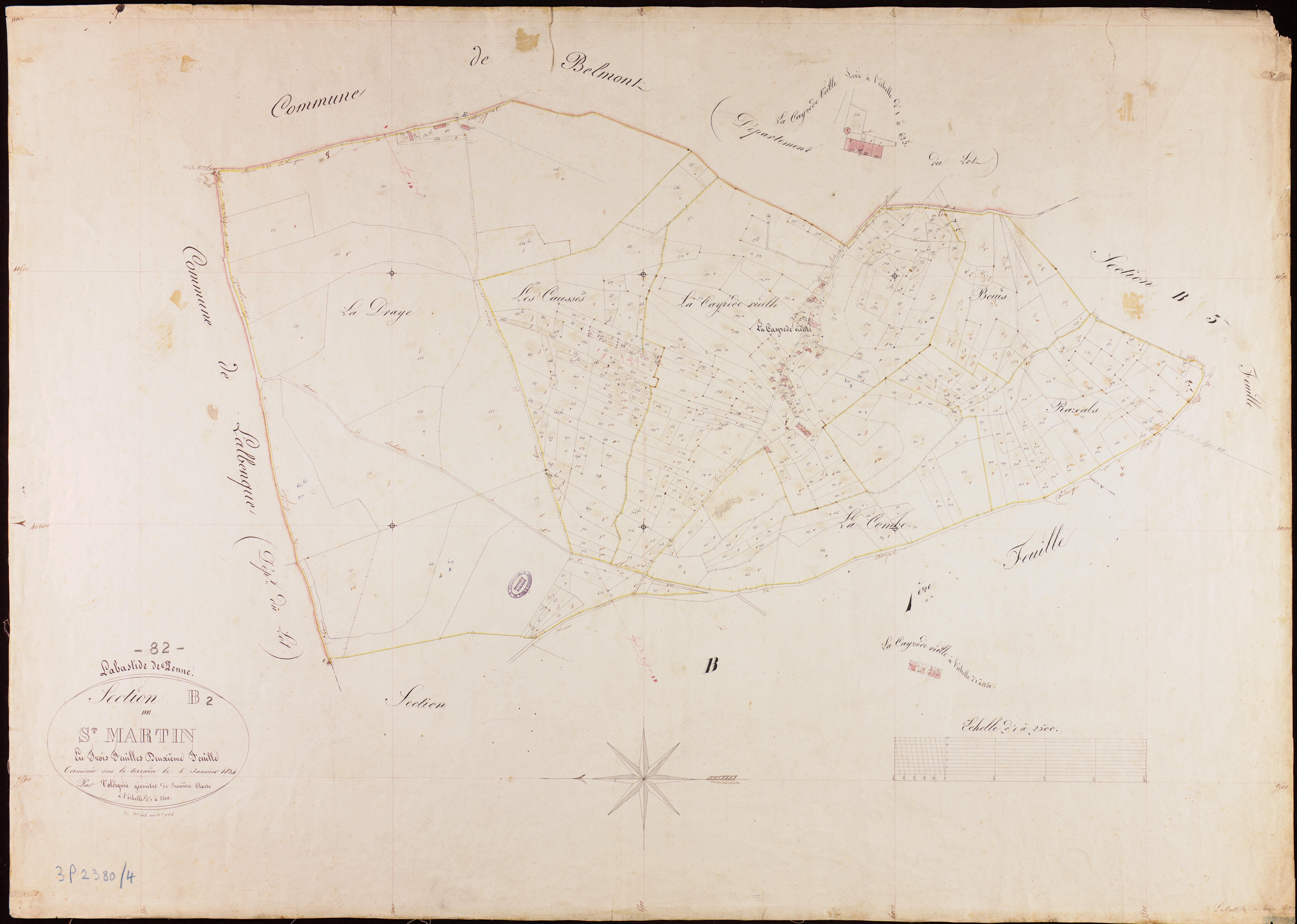 Labastide-de-Penne - Section B - Saint-Martin, 2e feuille