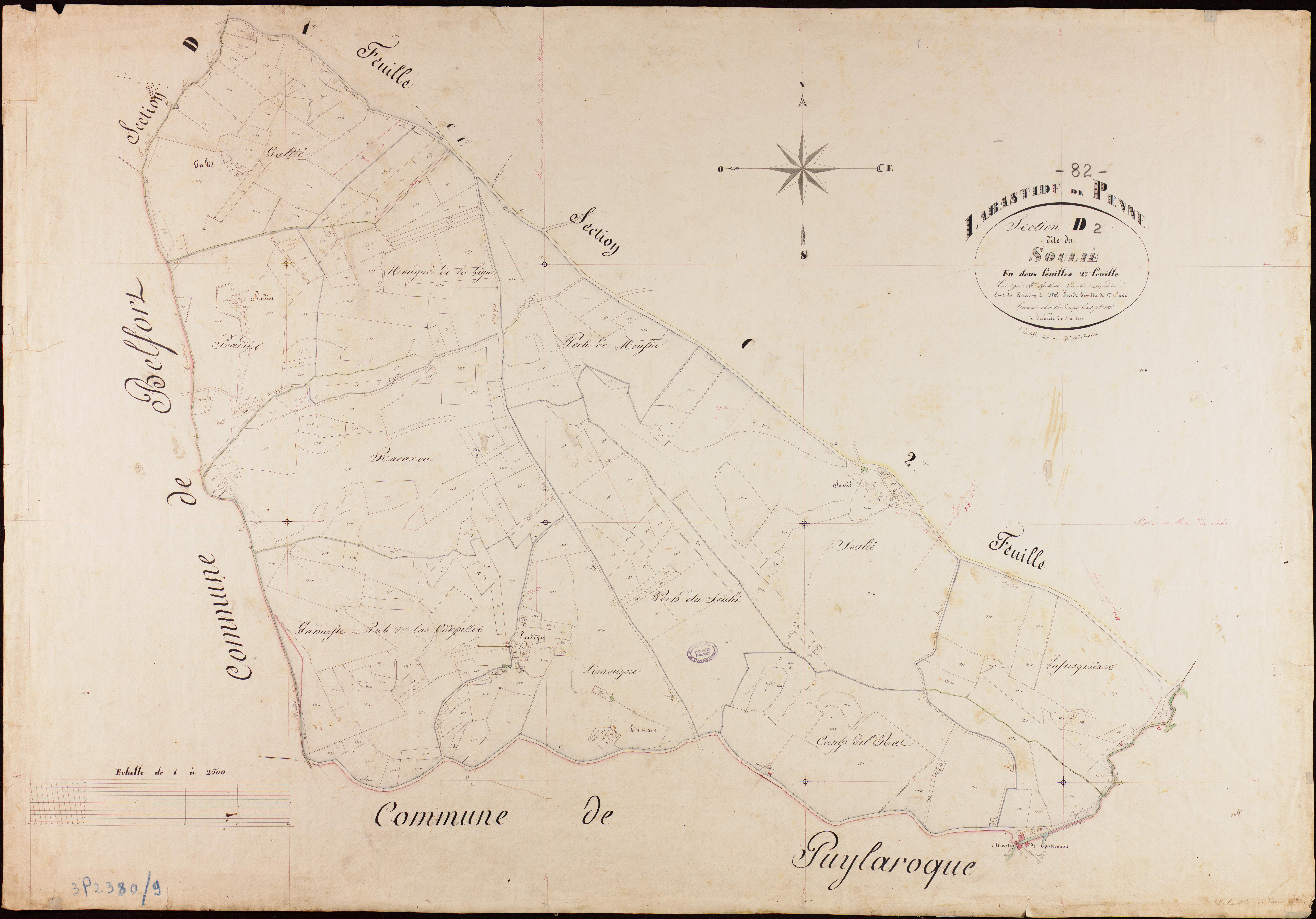 Labastide-de-Penne - Section D - Le Soulié, 2e feuille