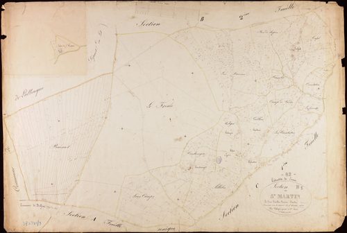 Labastide-de-Penne - Section B - Saint-Martin, 1ère feuille