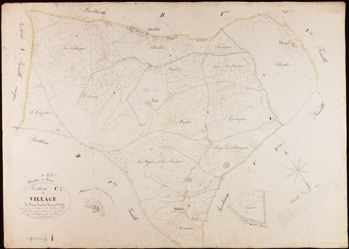 Labastide-de-Penne - Section C - Le Village, 1ère feuille