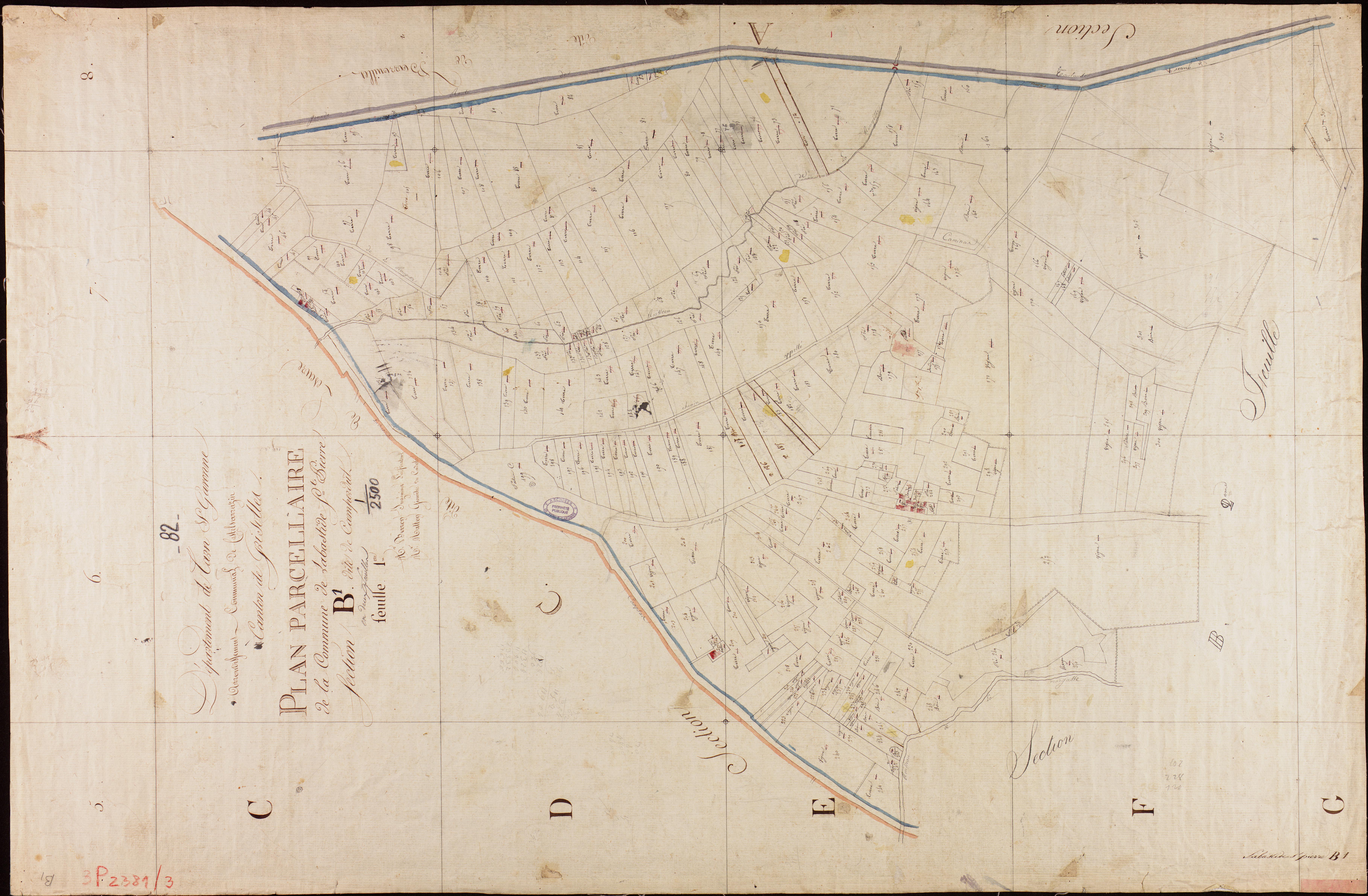 Labastide-Saint-Pierre - Section B - Camperdut, 1ère feuille