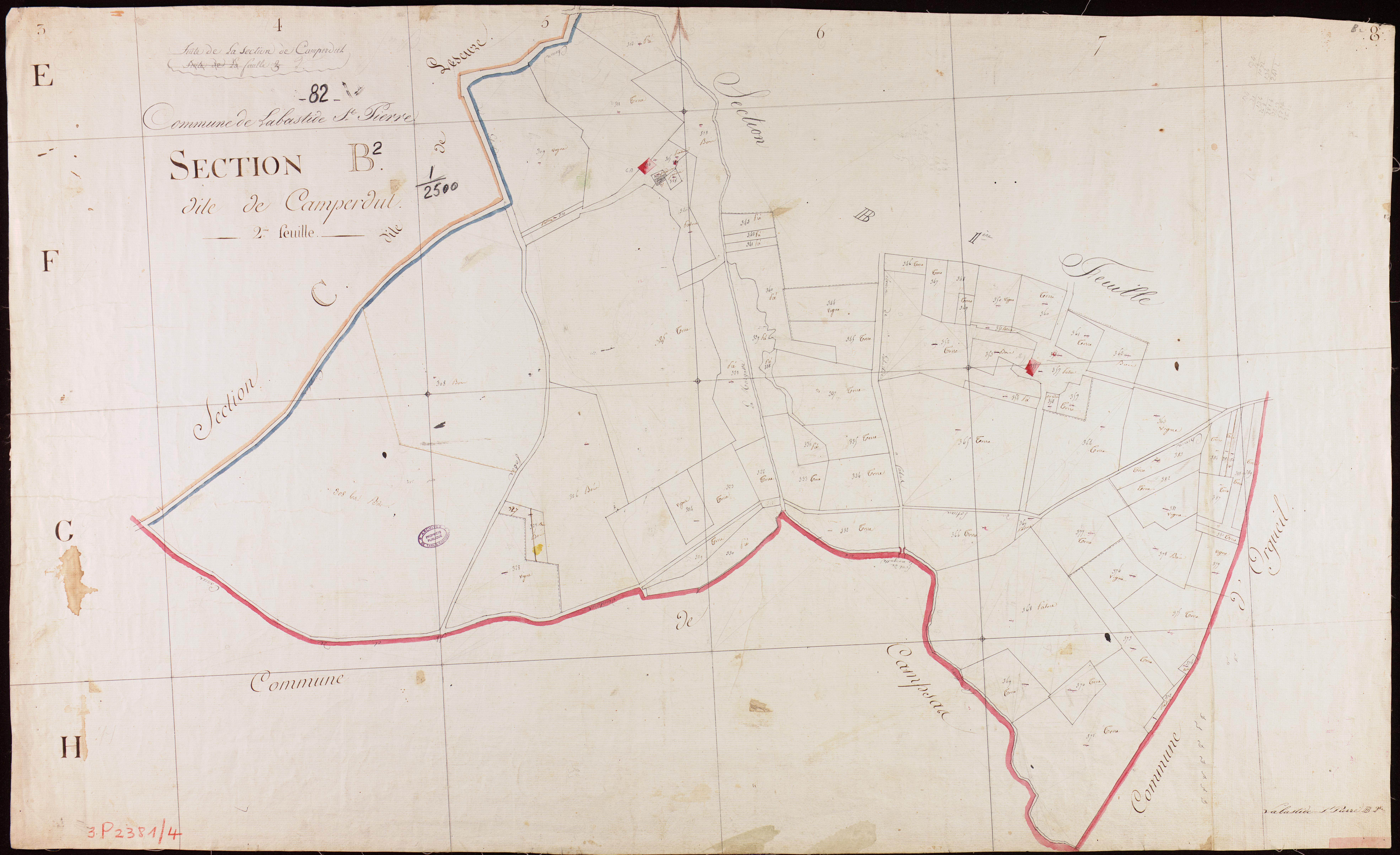 Labastide-Saint-Pierre - Section B - Camperdut, 2e feuille