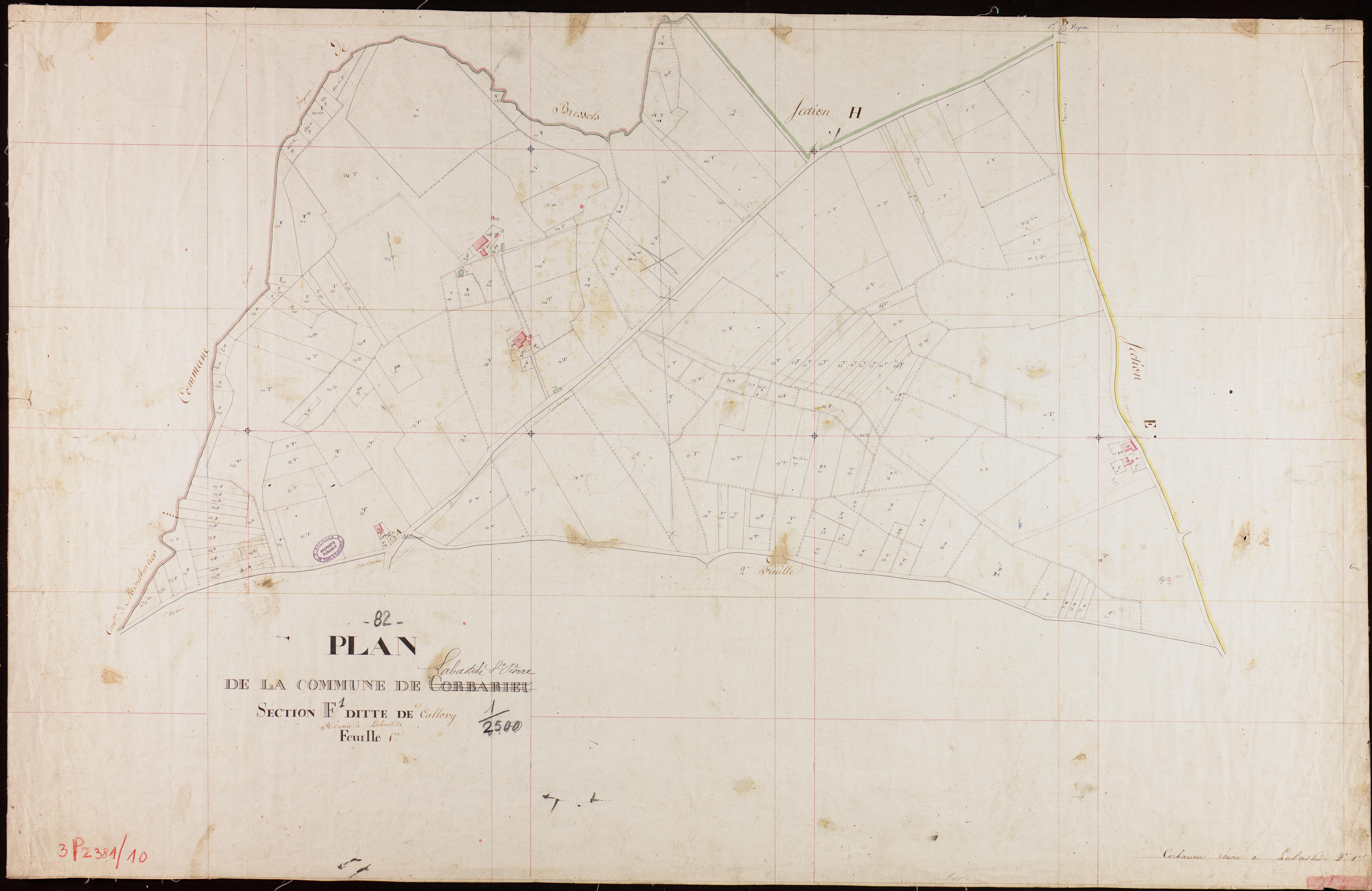 Labastide-Saint-Pierre - Section F - Callory, 1ère feuille