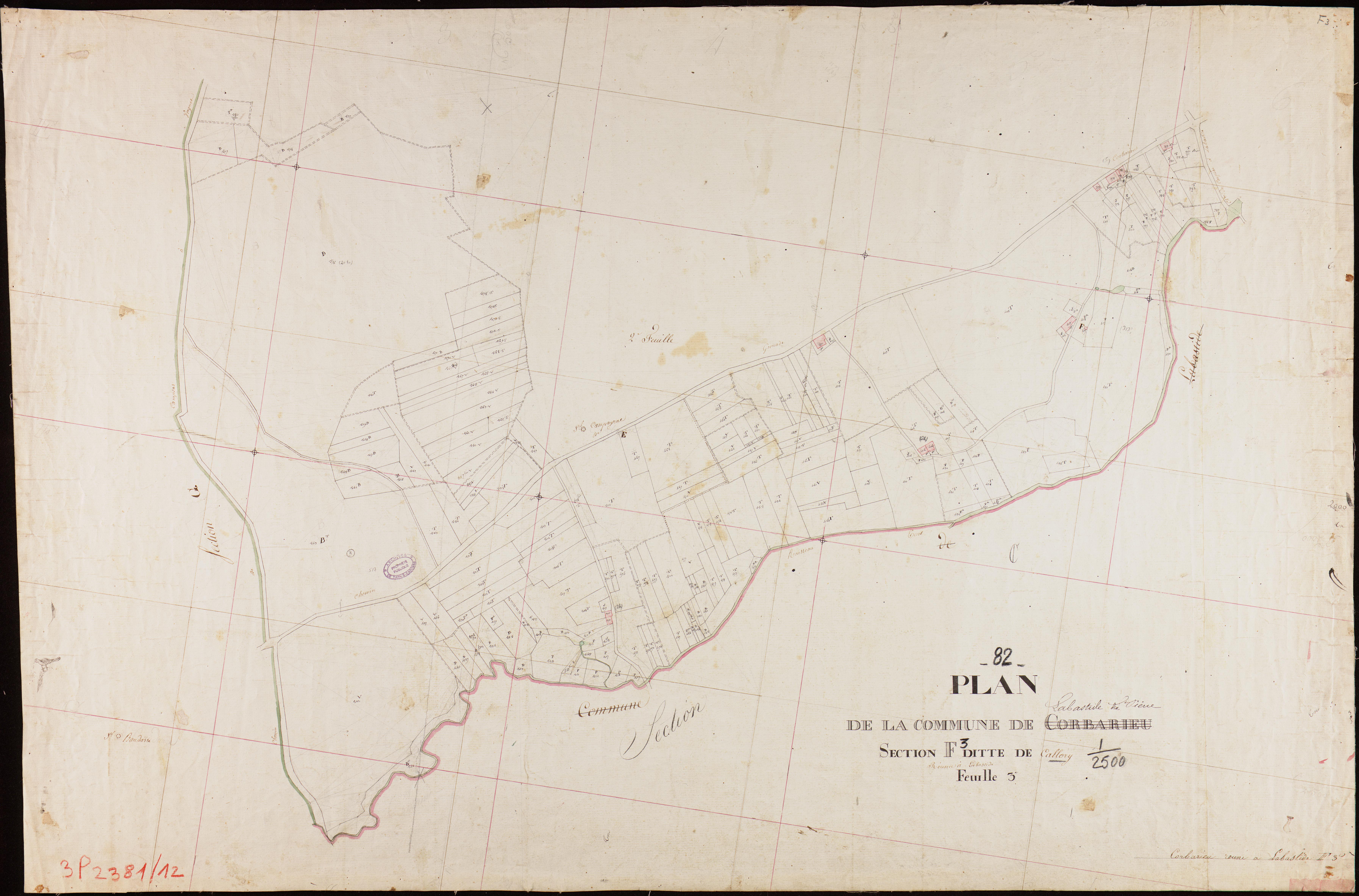 Labastide-Saint-Pierre - Section F - Callory, 3e feuille