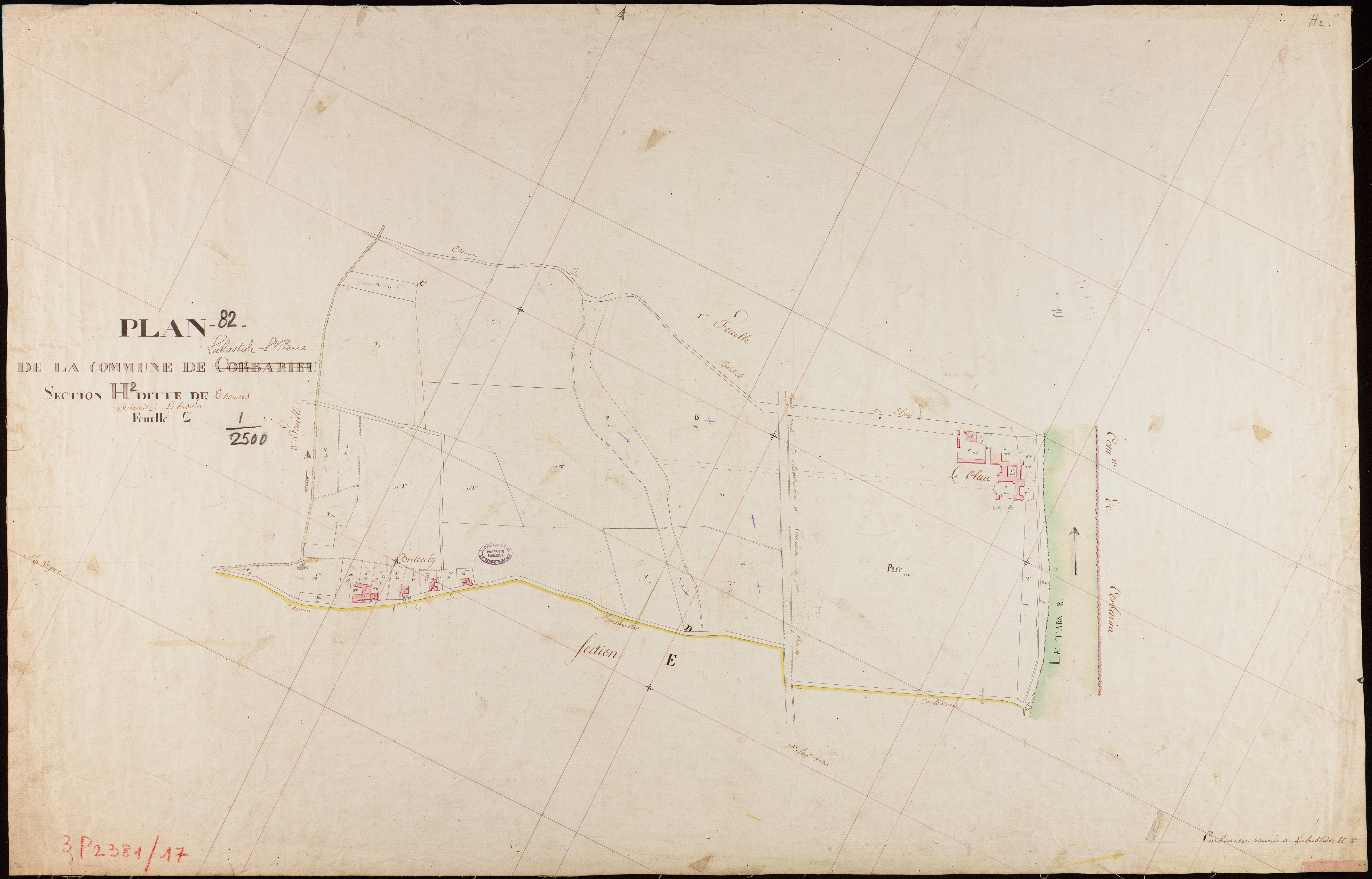 Labastide-Saint-Pierre - Section H - Thomas, 2e feuille